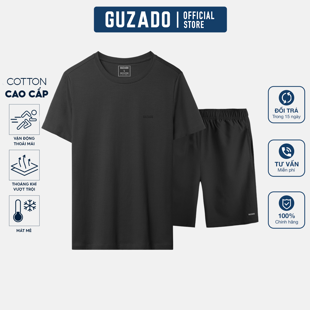 Bộ quần áo nam Guzado Form Regular Fit Dễ Phối Đồ BTS01_thumbnail_1