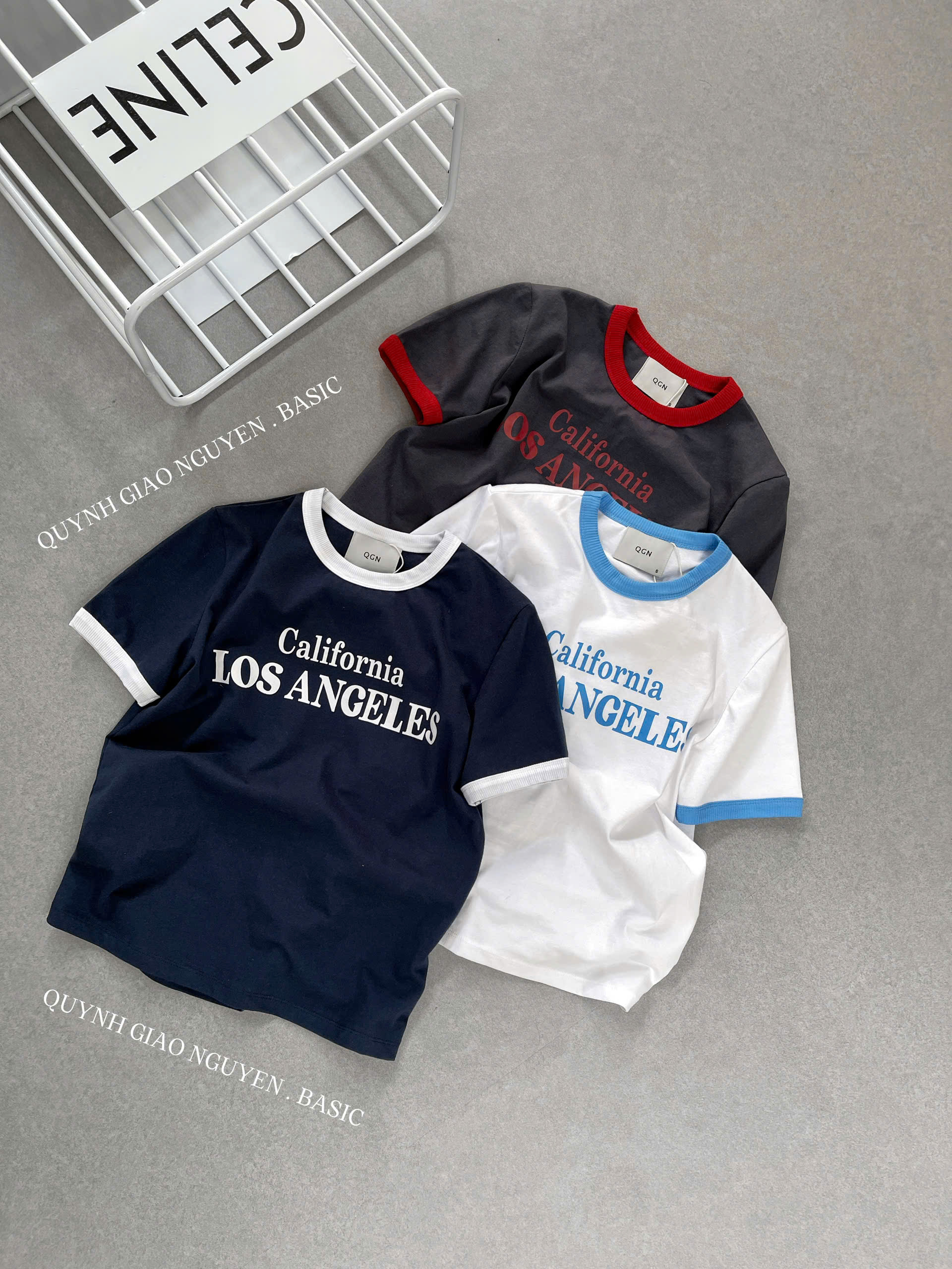 Áo thun viền Cali ( XÁM )_thumbnail_8