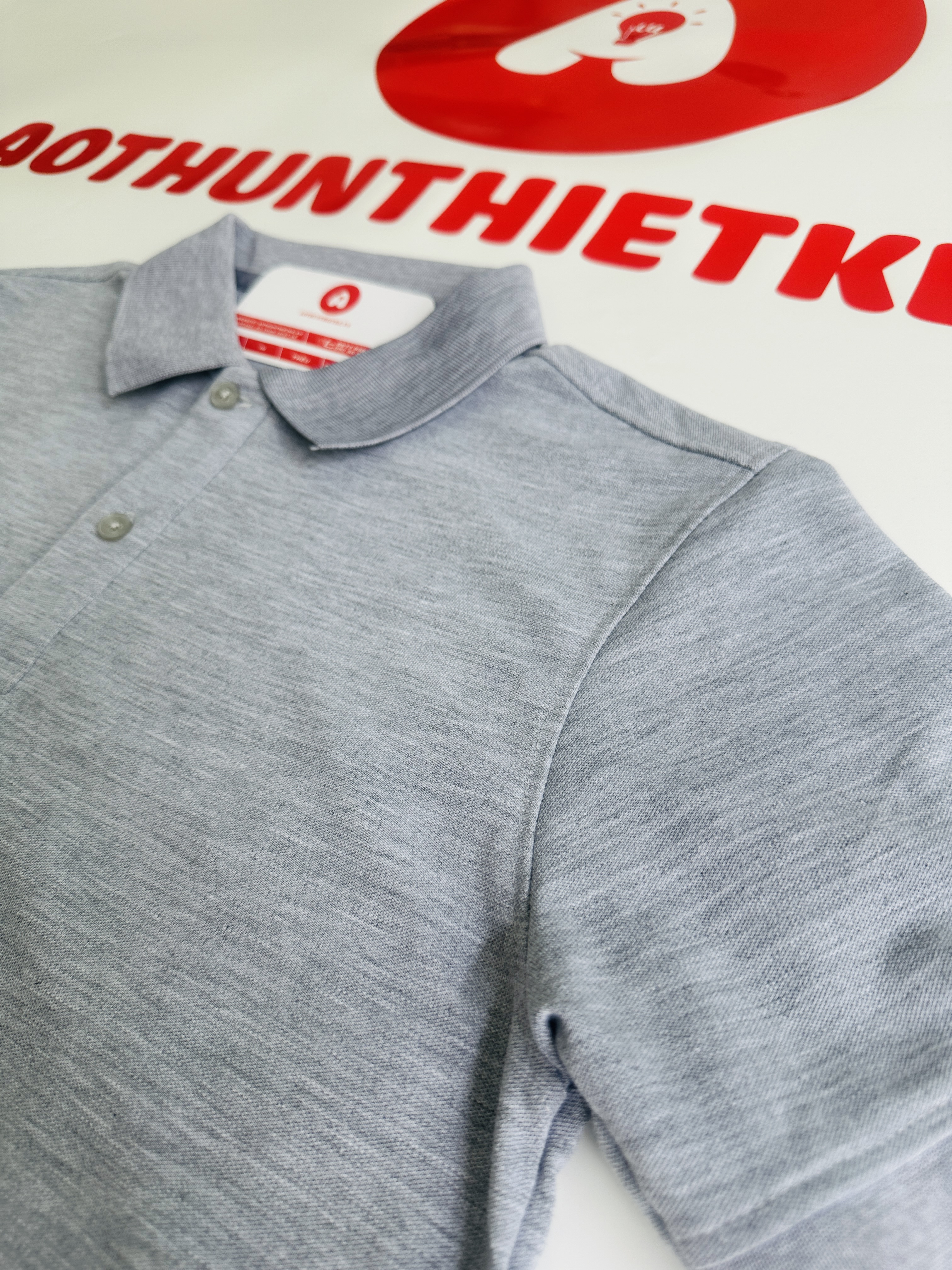 Áo Đồng Phục Polo Basic Xám Tiêu_thumbnail_1