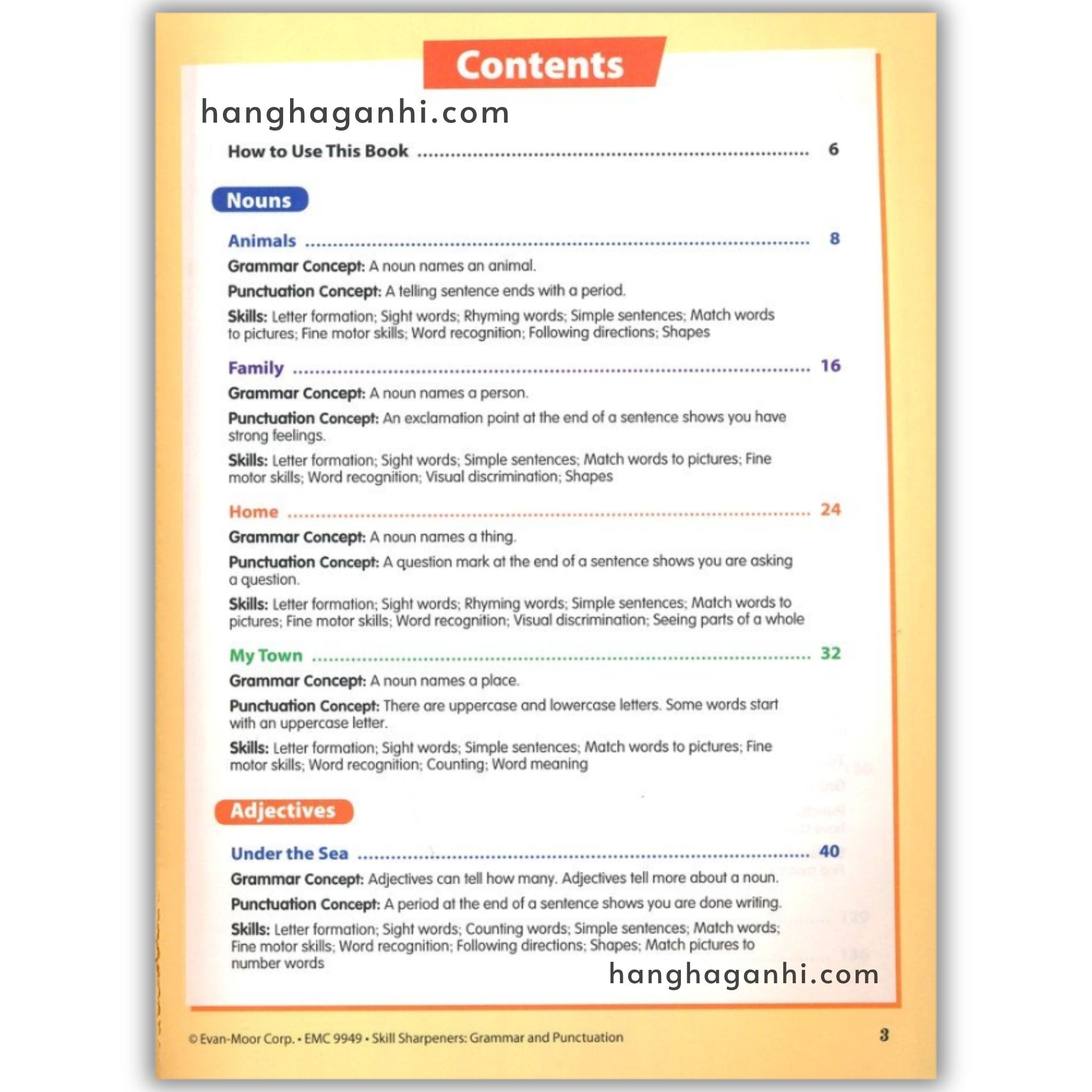 Sách Evan-Moor Skill Sharpeners Grammar and Punctuation Pre K_thumbnail_1