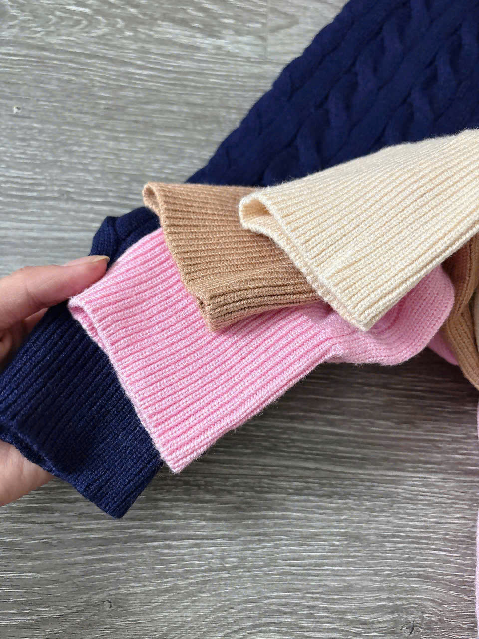 A845 ÁO DỆT KIM TAY DÀI 9 MÀU_thumbnail_5