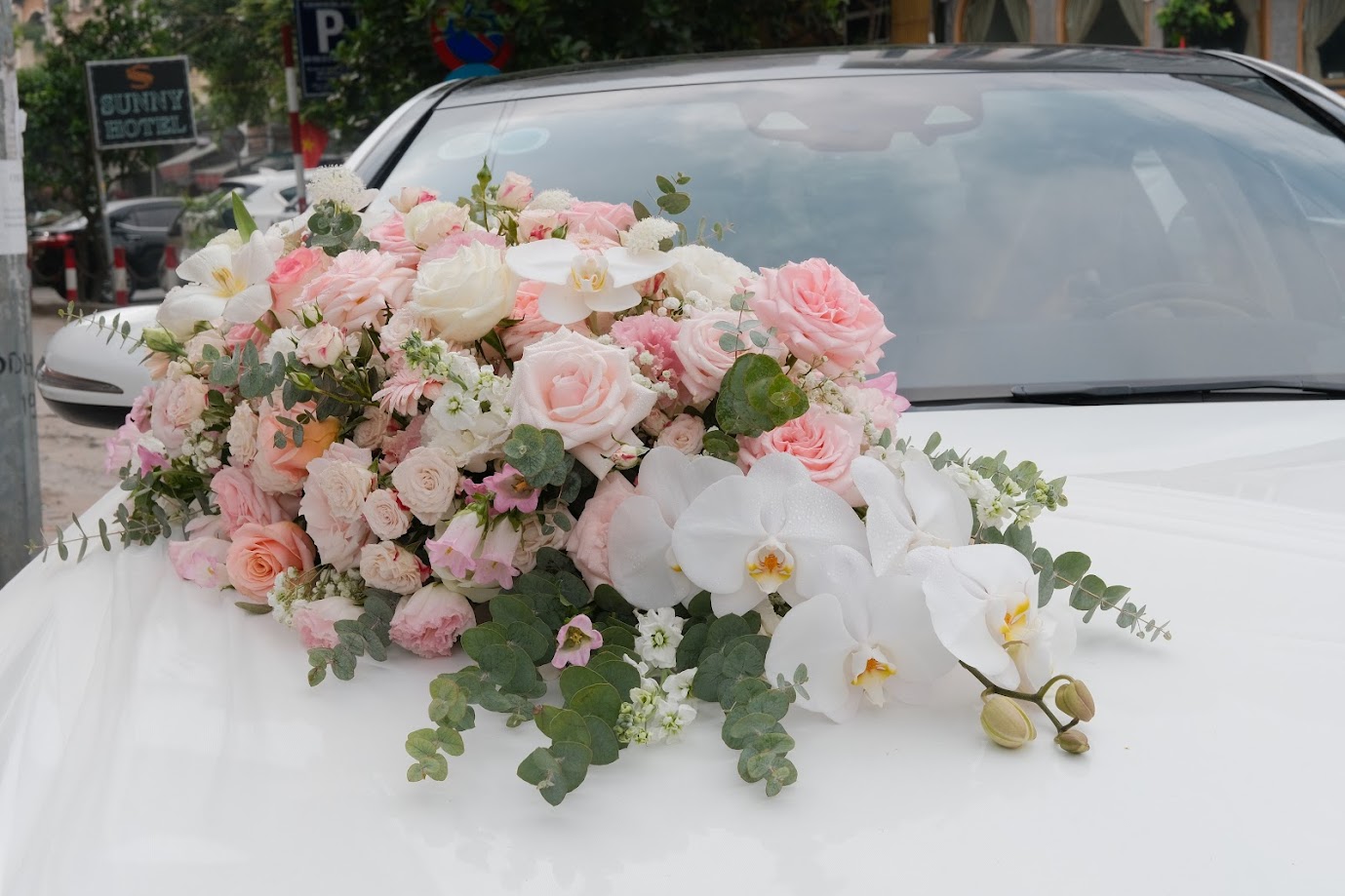 Wedding Car - Hoa xe cưới tone hồng Lan Hồ điệp_thumbnail_4