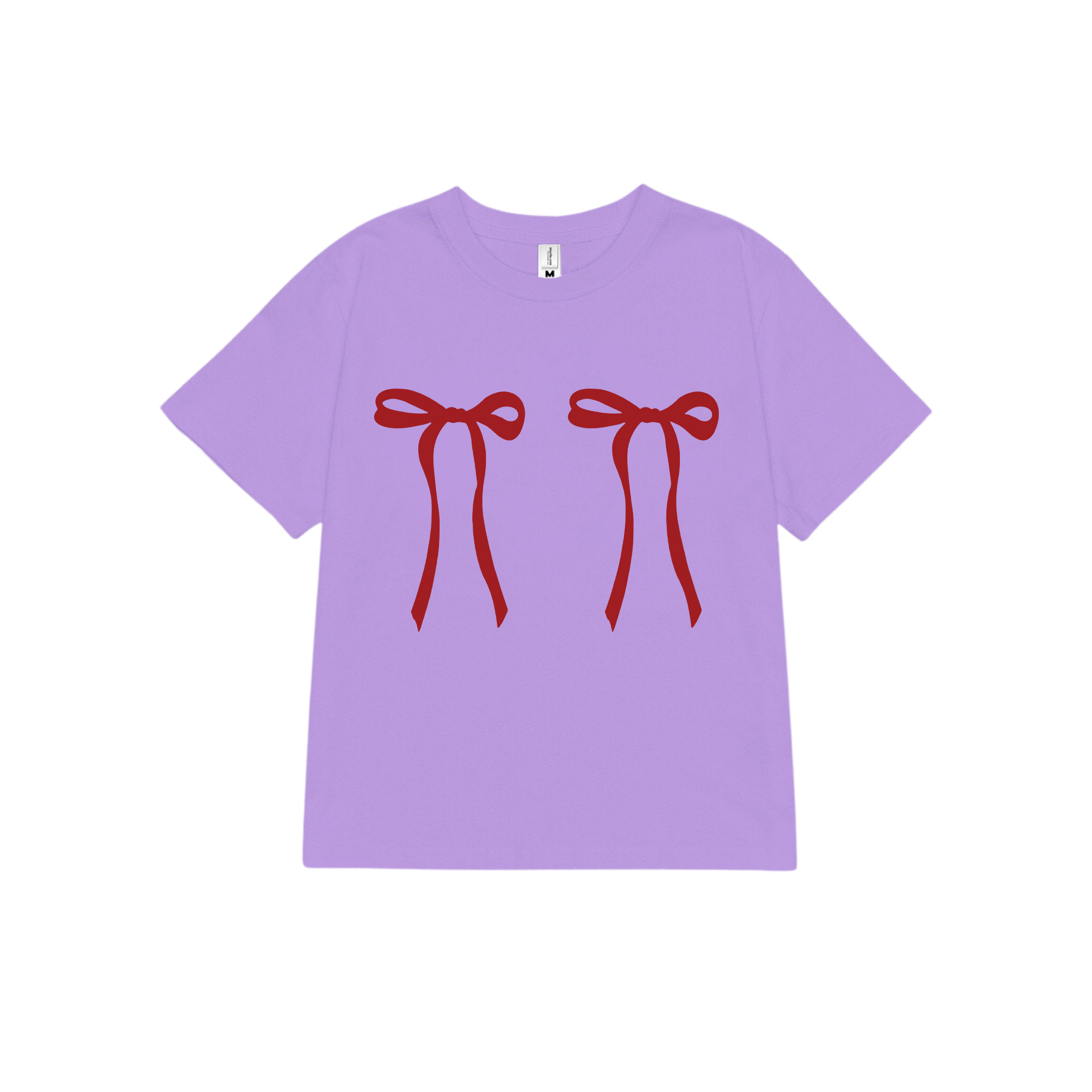 Áo thun baby tee form ôm xinh xắn hình nơ ABD1054 Miucho tay ngắn Cổ tròn hotrend in artwork_thumbnail_0