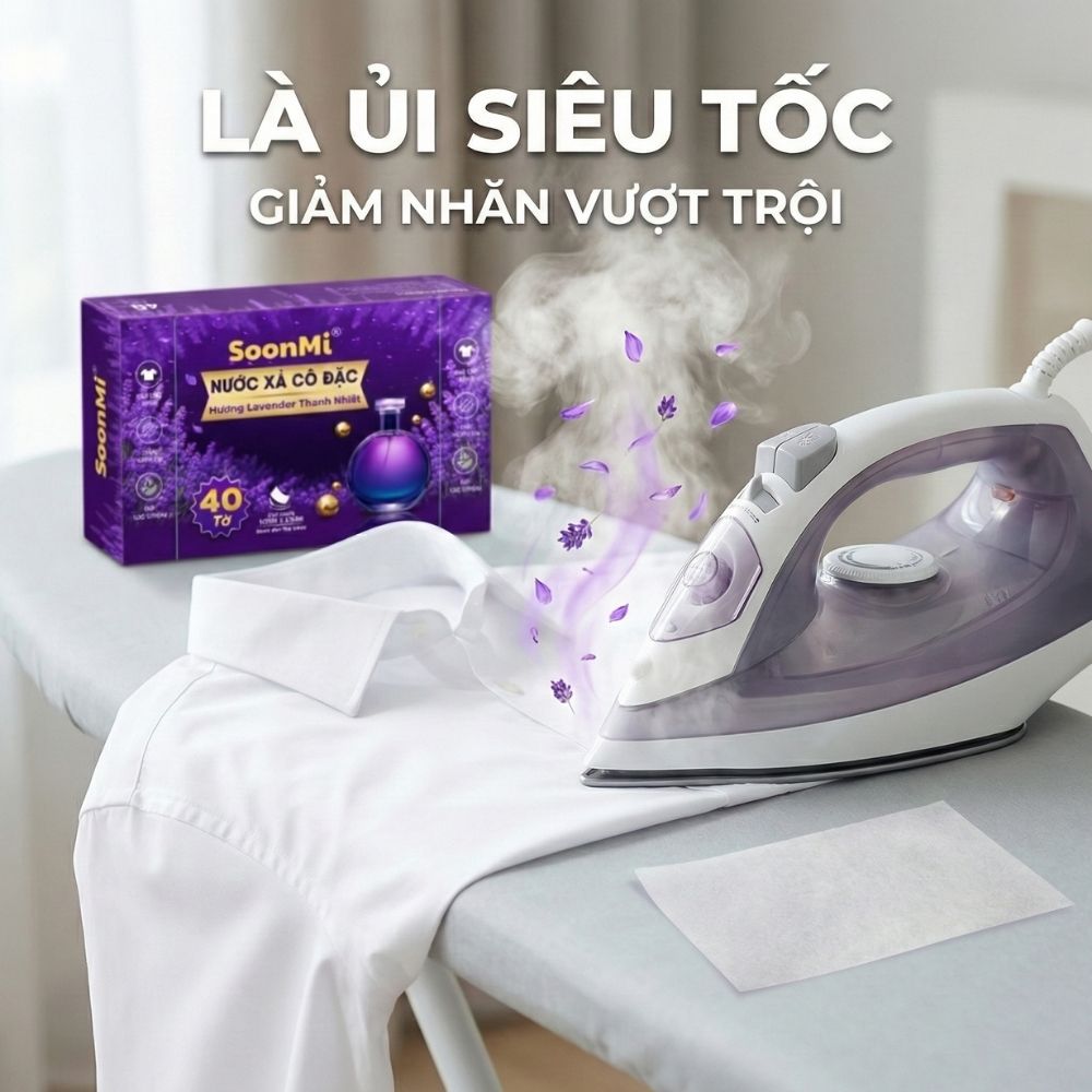 Giấy Thơm Quần Áo SoonMi Hương Lavender - chuyên dụng máy giặt sấy, máy sấy quần áo, khử mùi xe hơi, thơm tủ áo_thumbnail_8