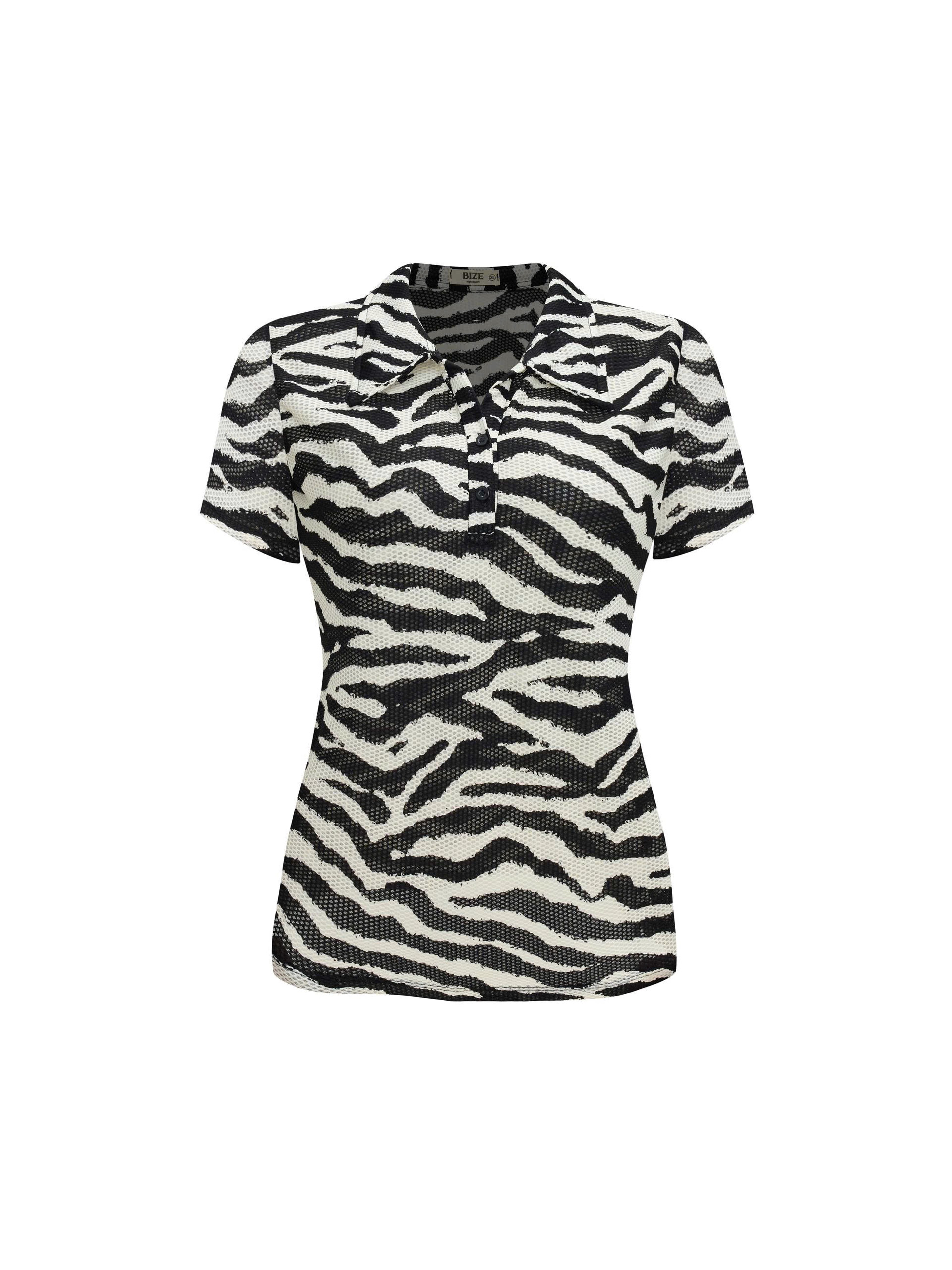 BIGSIZE - Áo thun tay ngắn có cổ T- AT9058