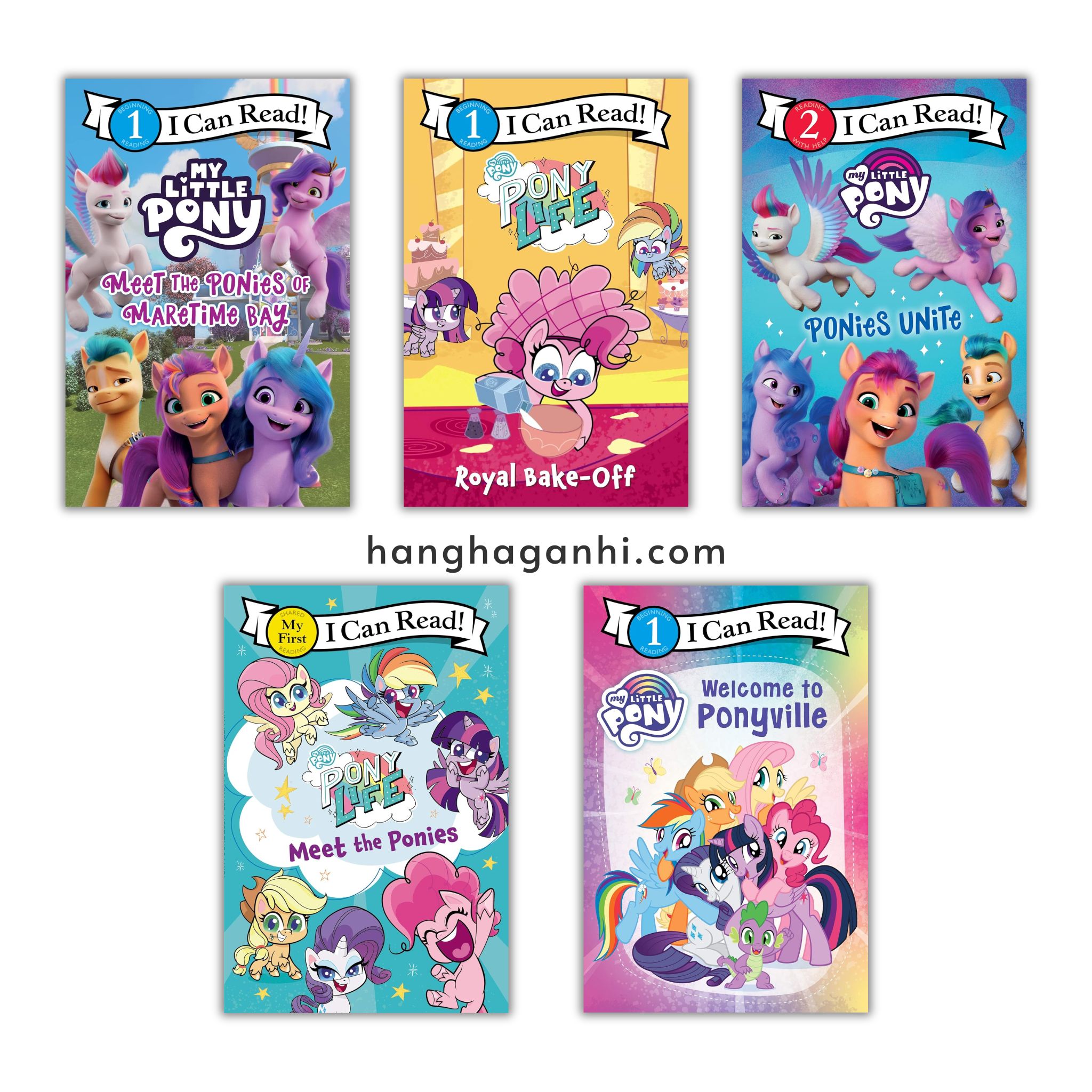 I Can Read Level 1+2 - My Little Pony 5 books, sách nhập khẩu_thumbnail_0