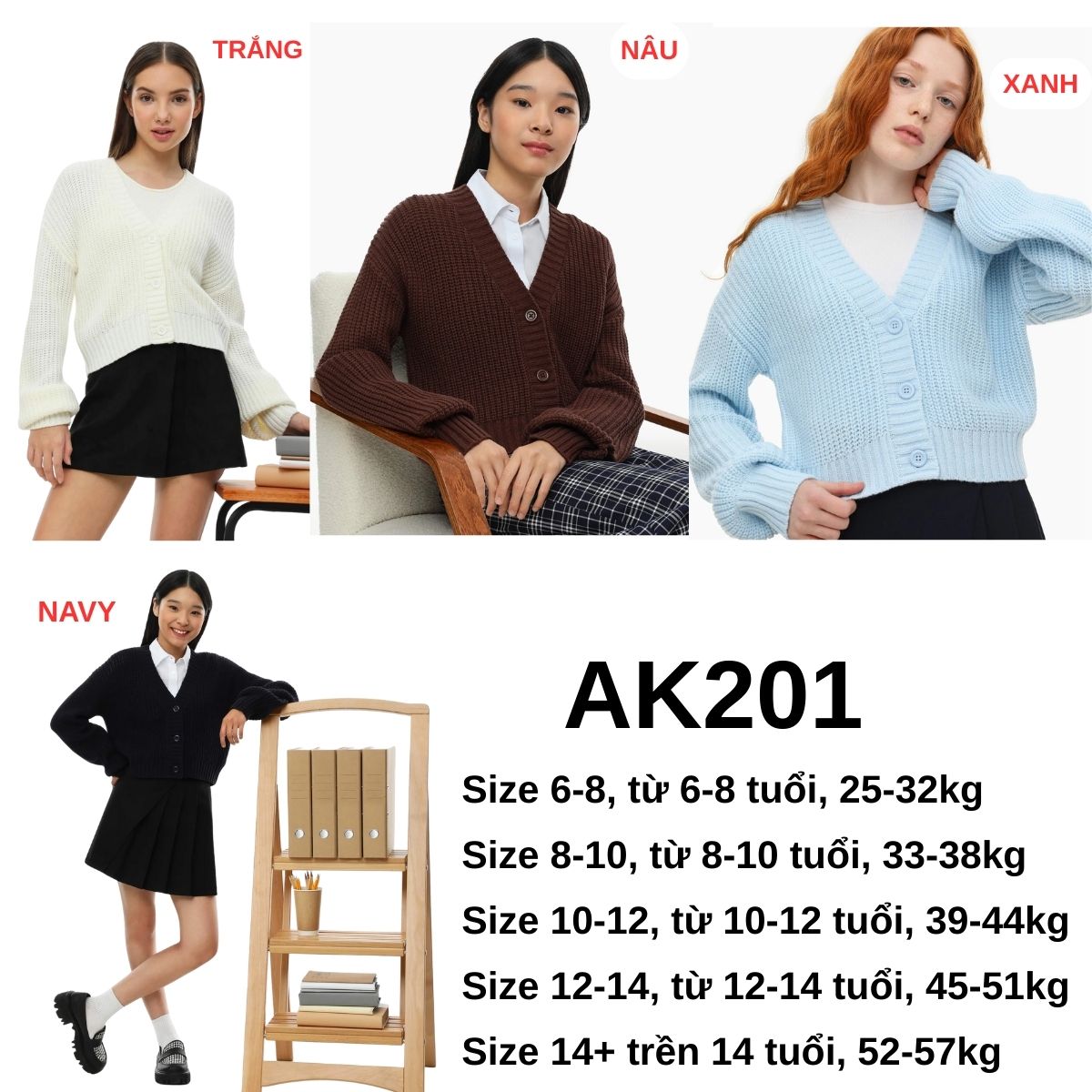 AK201 Áo khoác len GJ