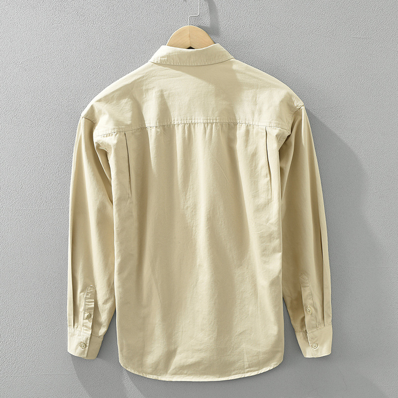 Áo Sơ Mi Dài Tay Nhật Bản Dáng Rộng Thanh Niên – Phong Cách Văn Học, Đơn Giản & Đa Năng_thumbnail_4