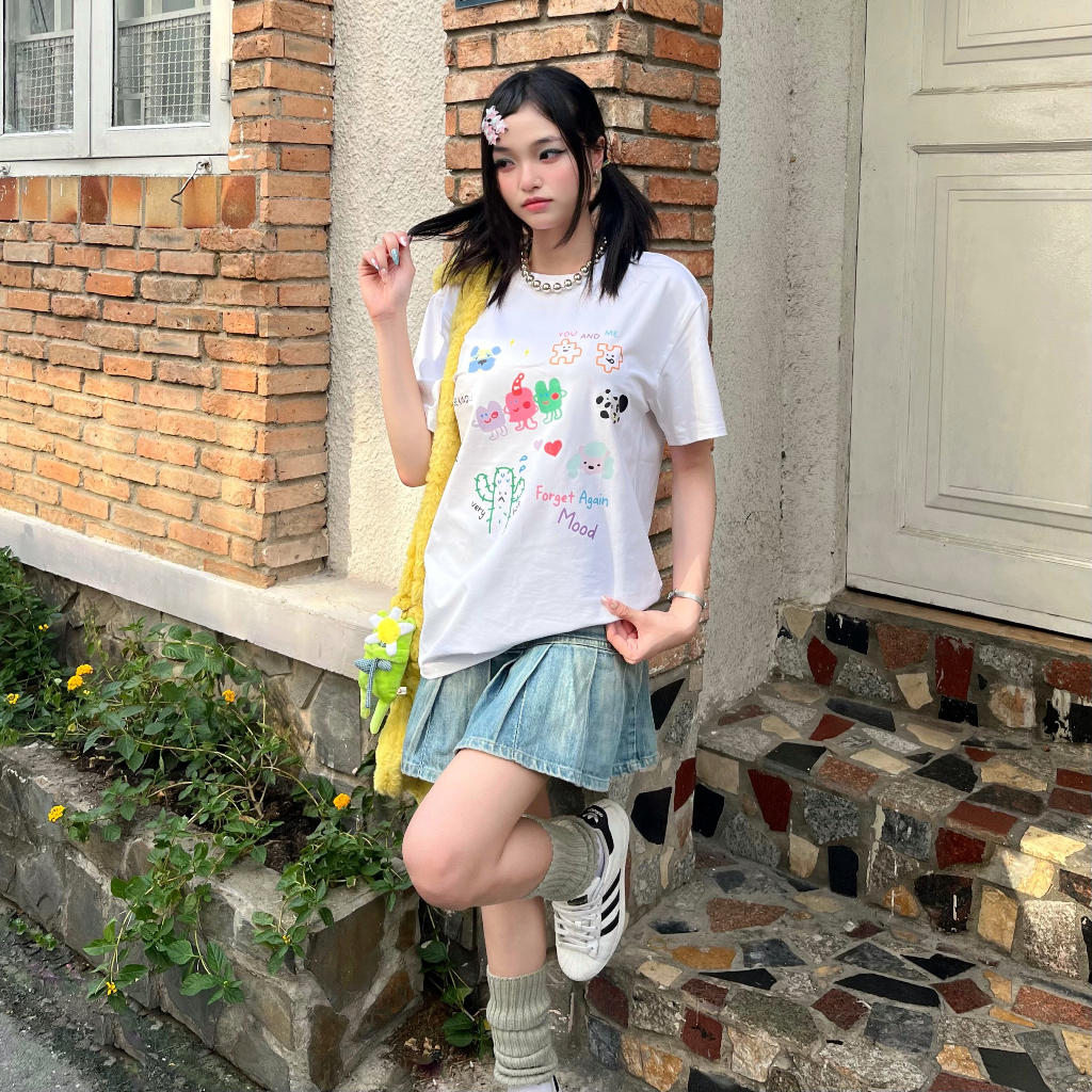 Áo thun nữ form rộng ATD181 Miucho chất vải cotton in Artwork_thumbnail_3