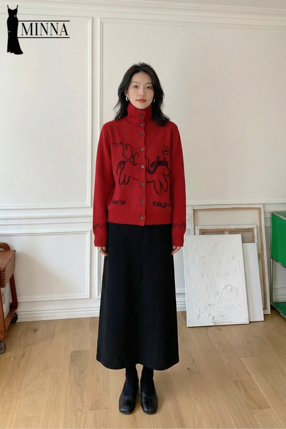 Artistic Knit Cardigan - MA051