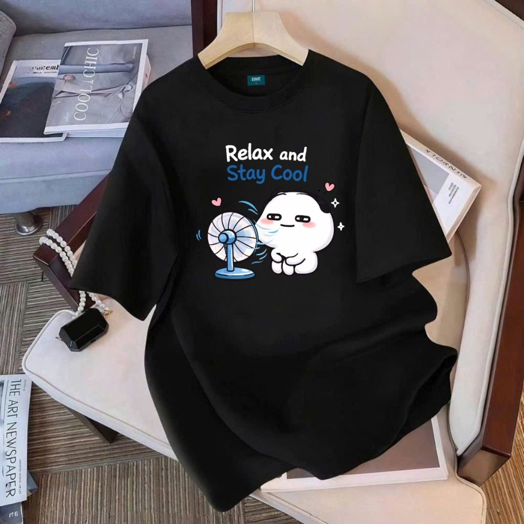 Áo thun unisex UX30-1142 Relax and Stay Cool dáng oversized local brand WETEE_thumbnail_3