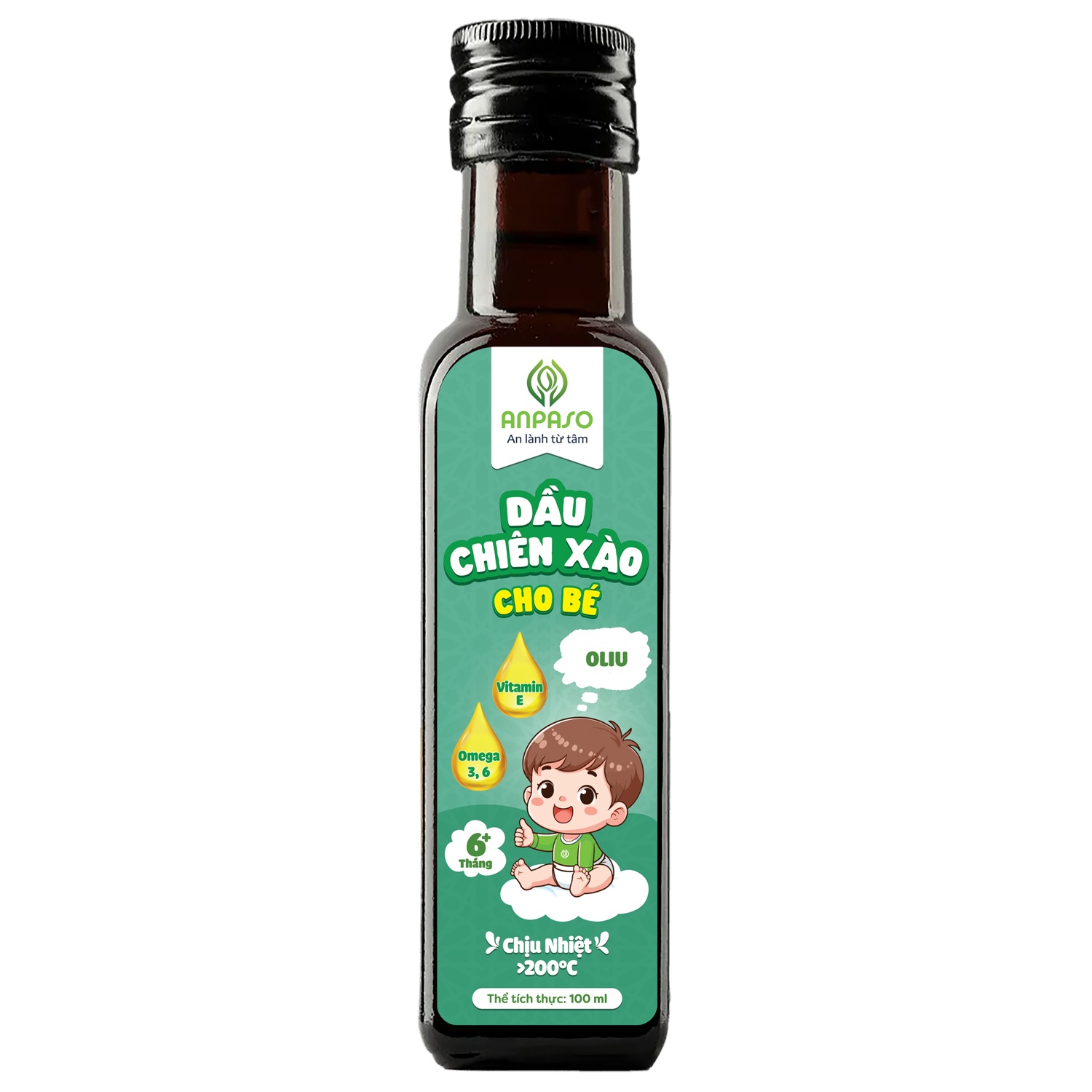 Dầu Chiên Xào Anpaso Oliu 100ml