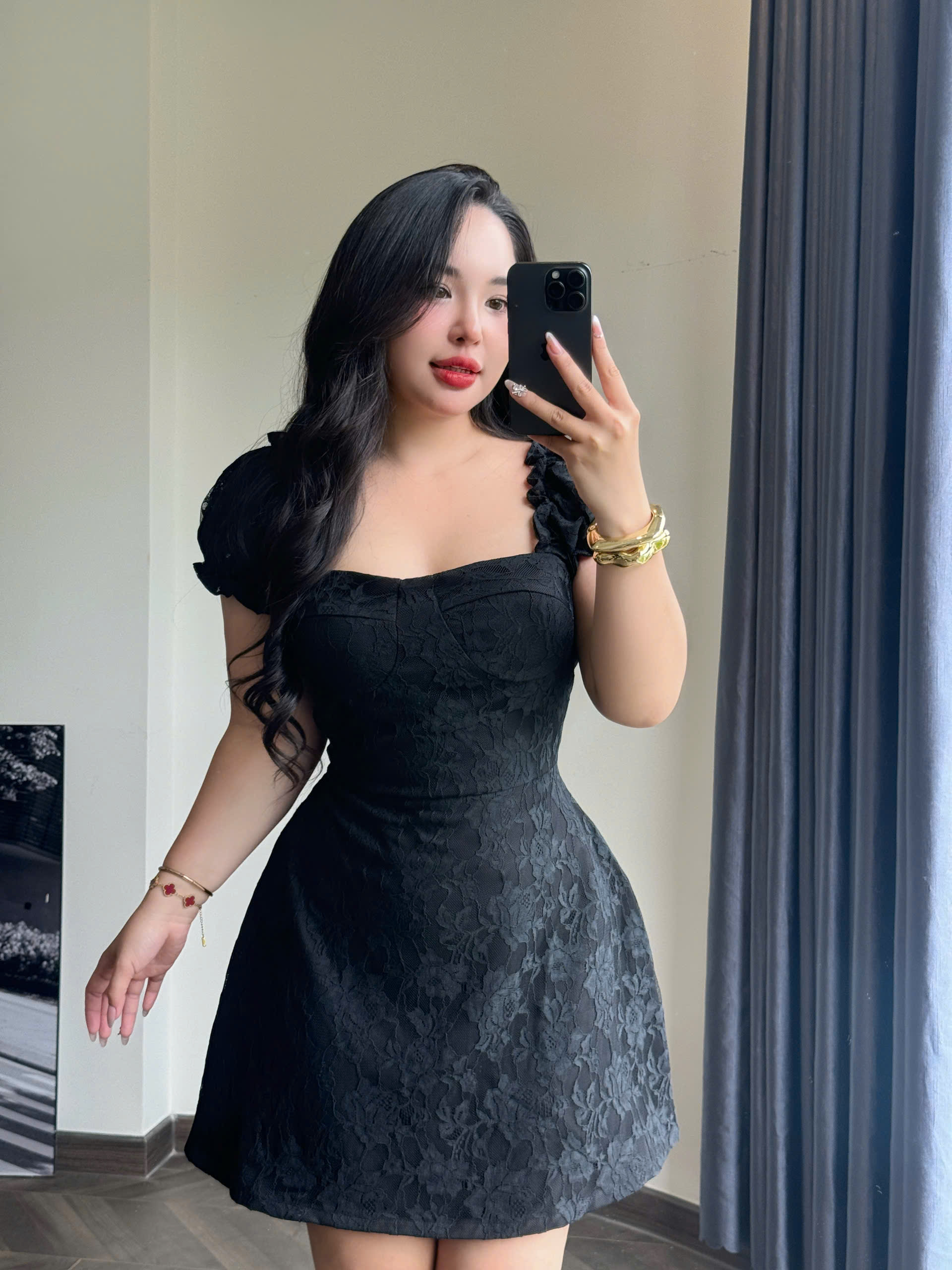 BIGSIZE-Đầm dáng A có mút ngực V-DA186_thumbnail_6