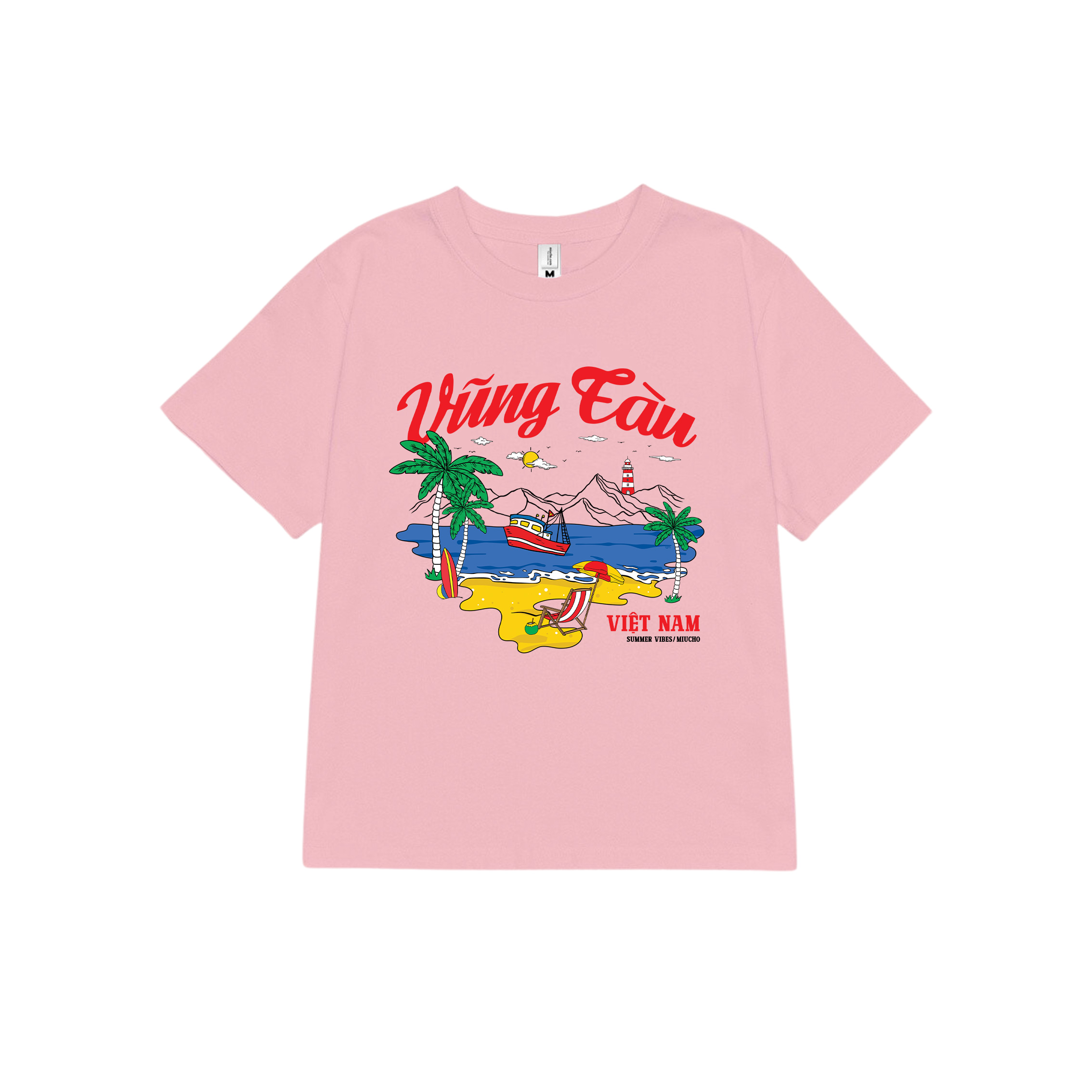 Áo thun baby tee form ôm xinh xắn ABD1271 Miucho tay ngắn cổ tròn in hình Vũng Tàu_thumbnail_18