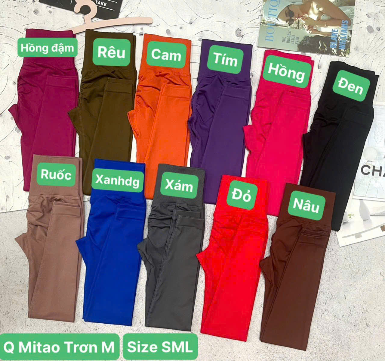 Quần Dài Thể Thao Nữ Chun Mông 12
