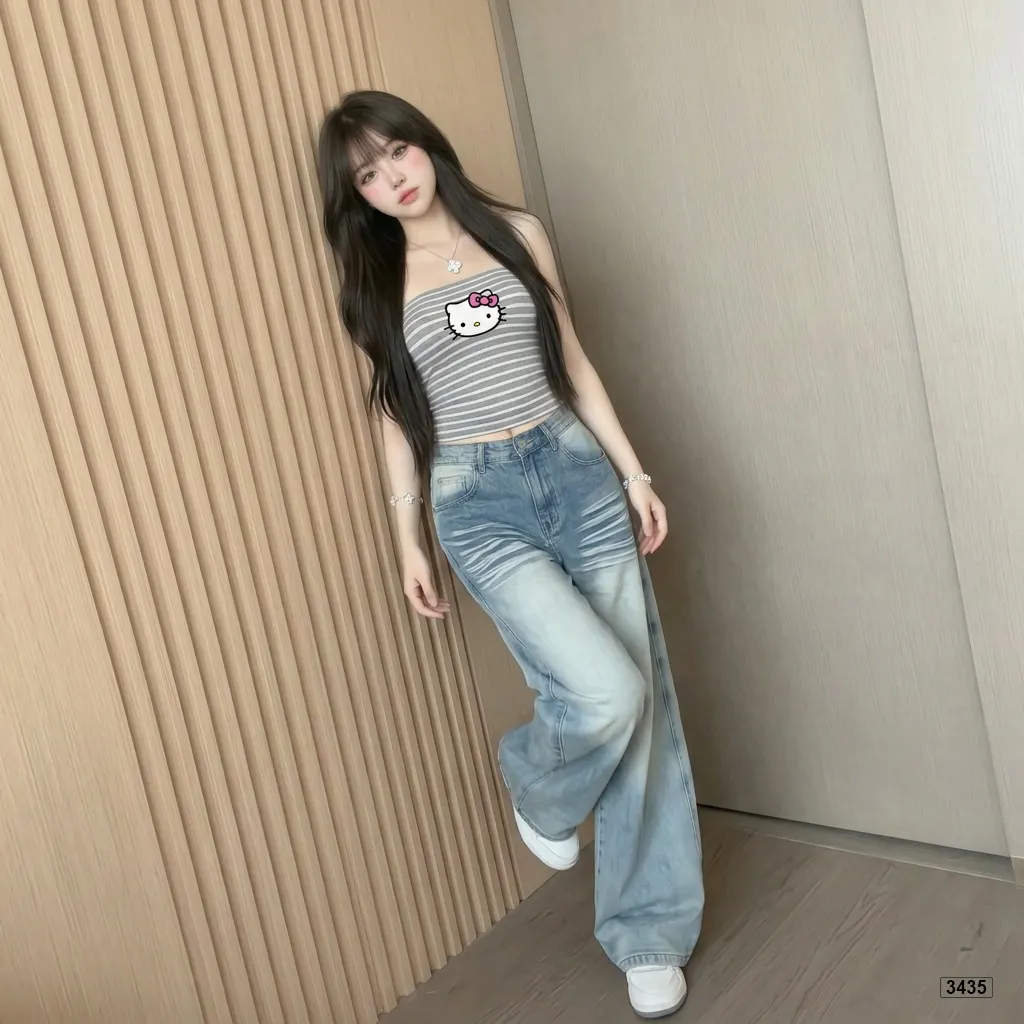 Áo quây ôm body hack dáng kẻ sọc kitty Beezy 3451_thumbnail_6