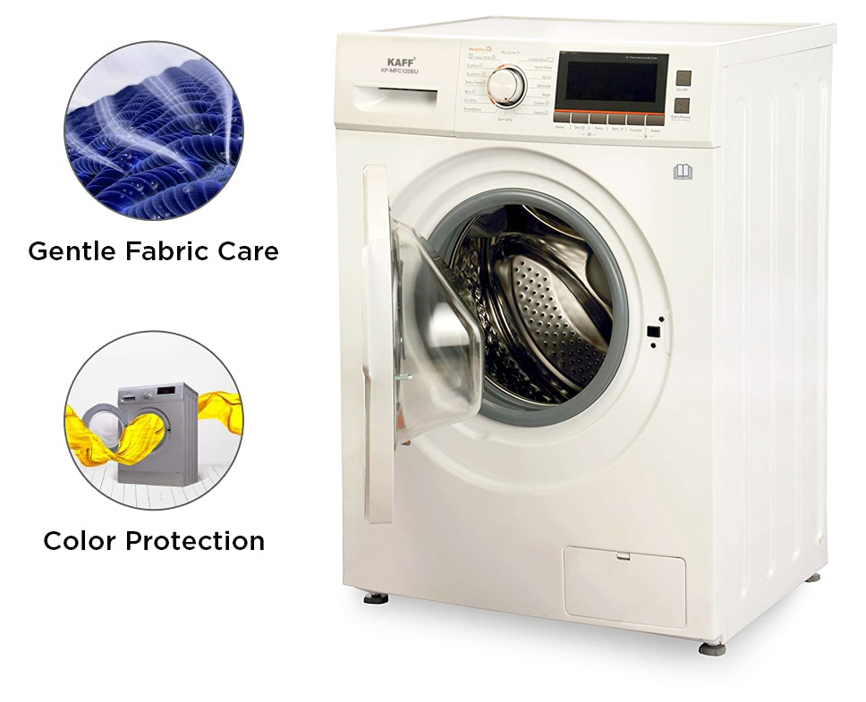 Máy giặt sấy Kaff KF-MFC120EU có chức năng hẹn giờ giặt kết thúc Máy giặt sấy Kaff KF-MFC120EU có chức năng hẹn giờ giặt kết thúc