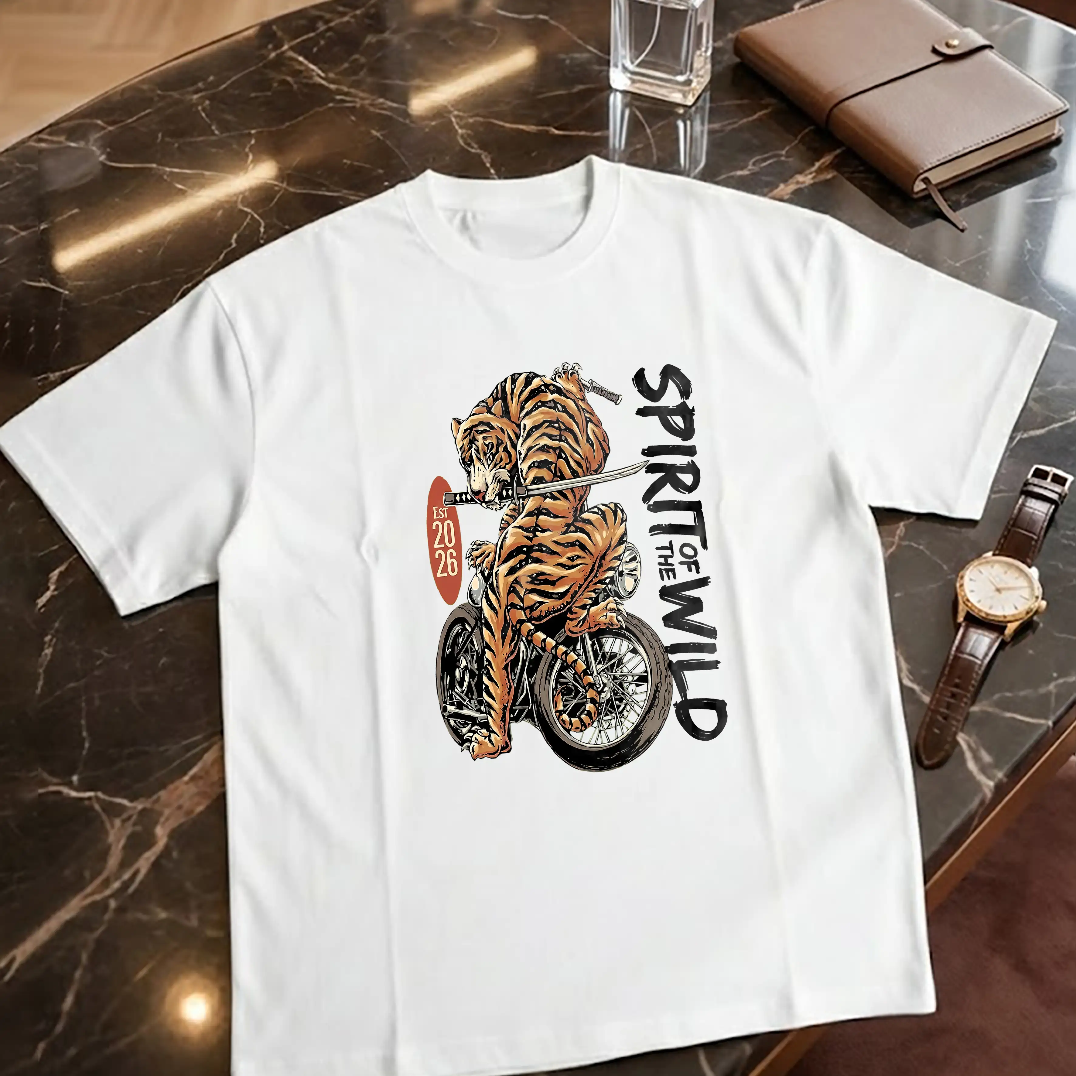 Áo thun nam form rộng tiger TeePrint 3219_thumbnail_6