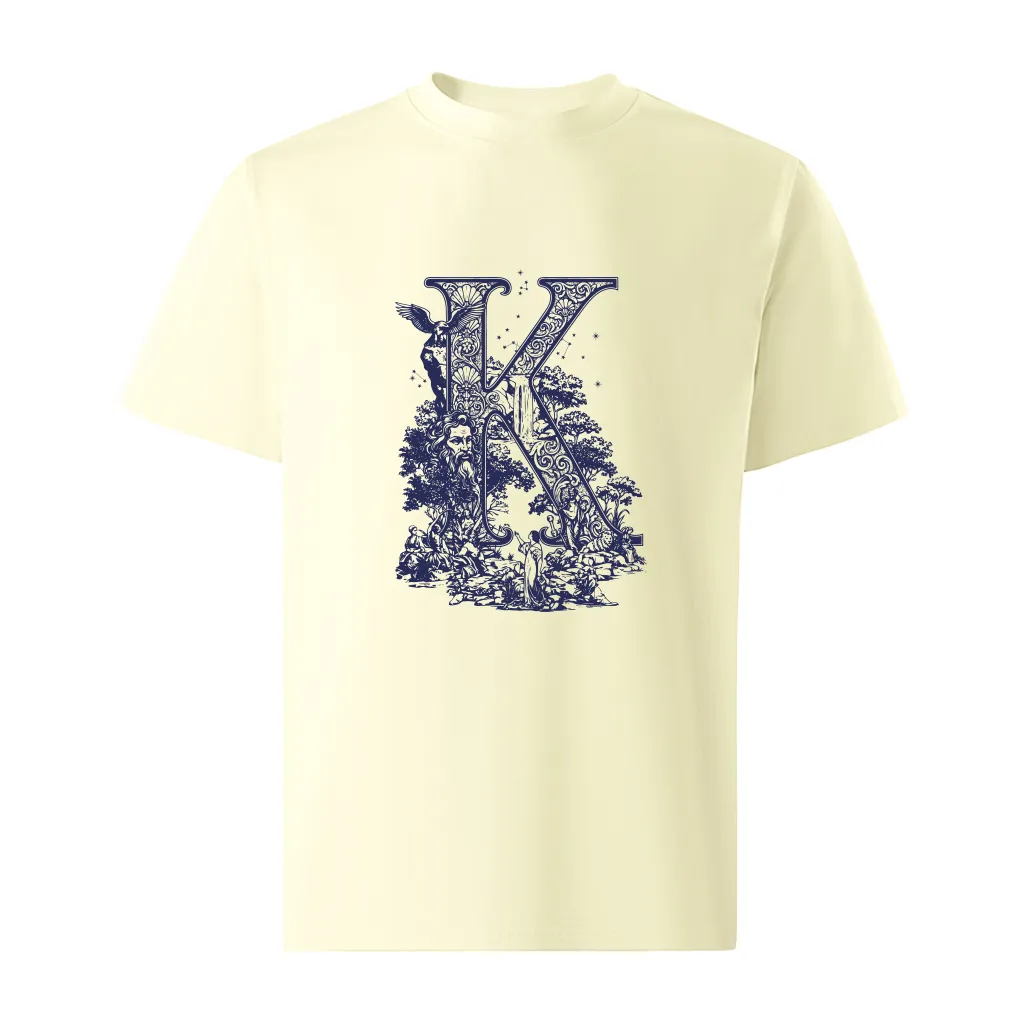 Áo thun nam oversize Miucho Iconic vải cotton thoáng mát mềm mại in chữ cái K nhiều màu 2756_thumbnail_10