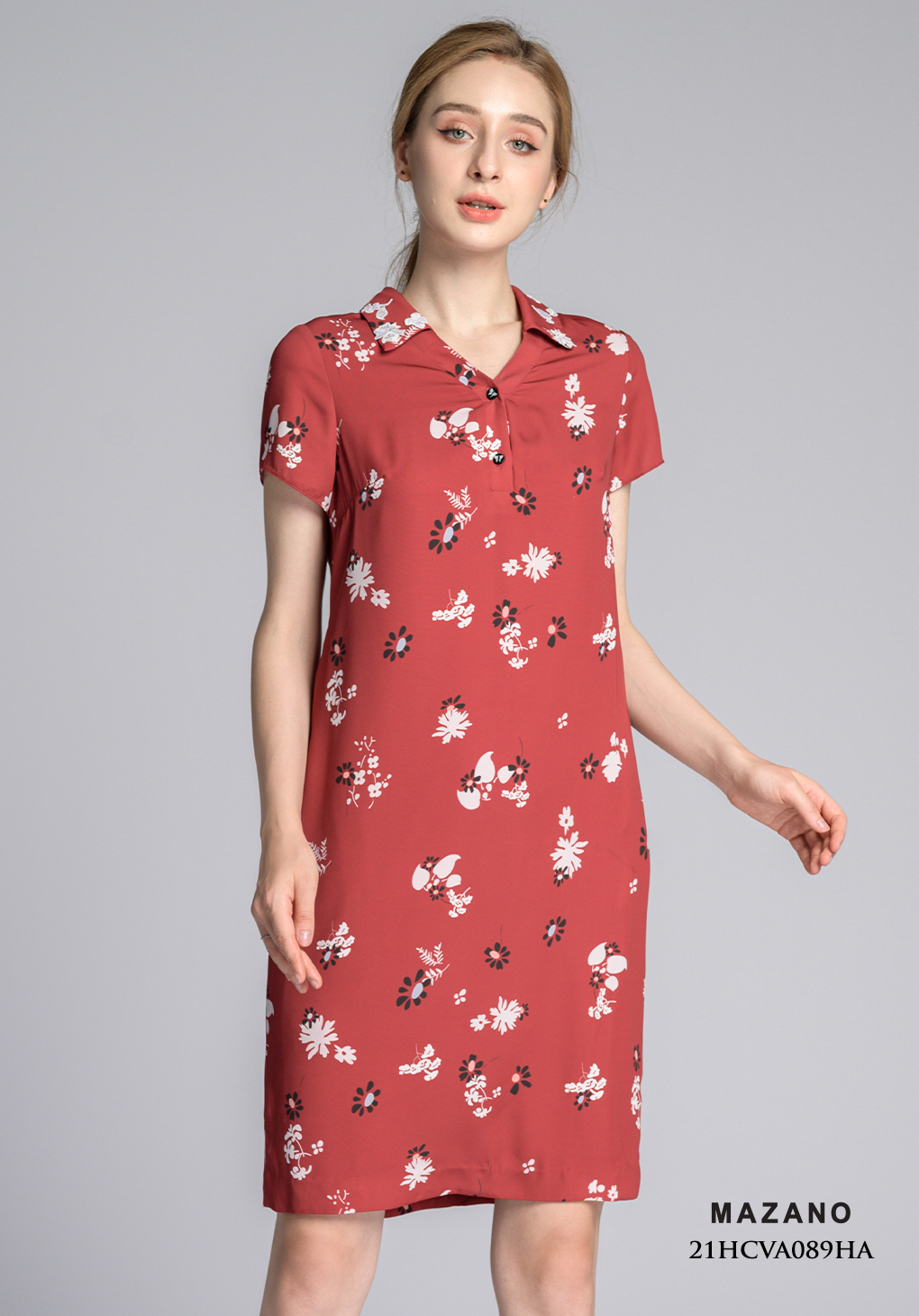 Váy suông đỏ họa tiết hoa_thumbnail_2