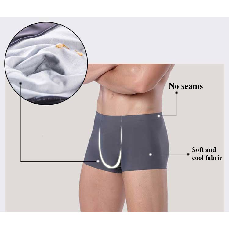 HUBO Ultra-thin Breathable Men Underwear Ice Silk Men's Boxers_thumbnail_8
