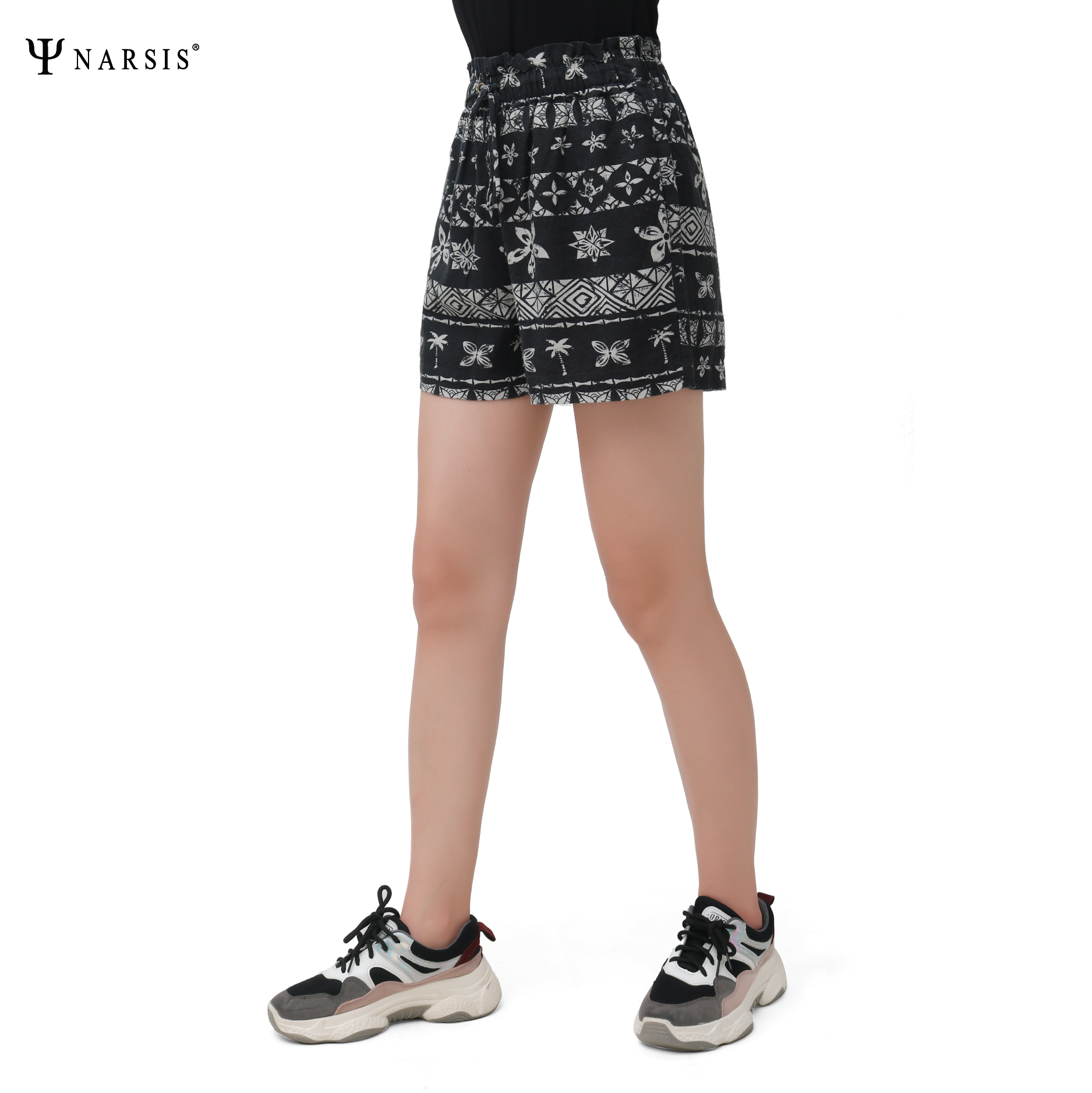 QUẦN LỬNG NỮ T0006 NARSIS CHẤT LIỆU THOÁNG MÁT, DỄ CHỊU, THOẢI MÁI CẢ NGÀY, DỄ VẬN ĐỘNG_thumbnail_1