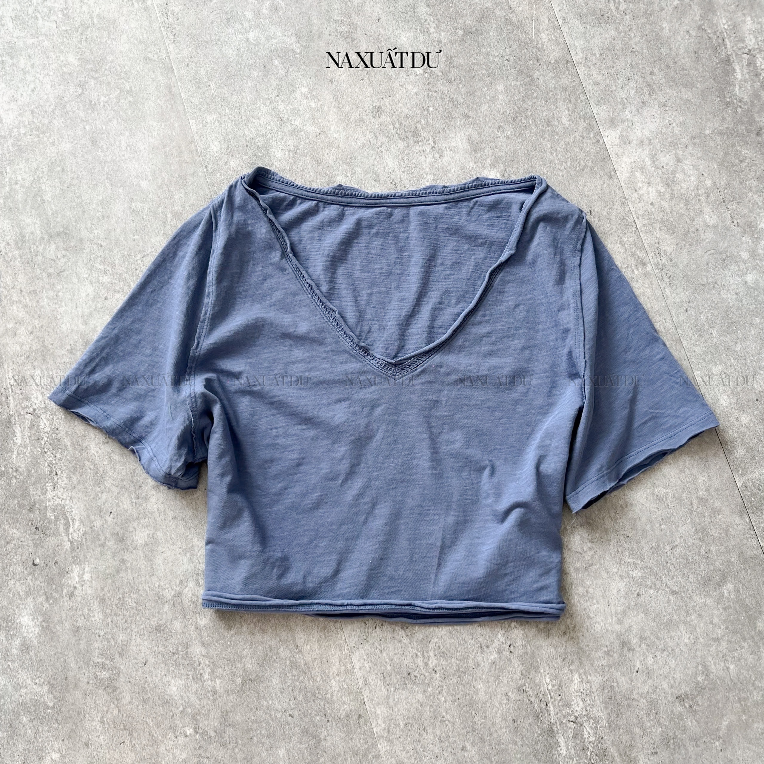 Áo croptop cổ tim nữ  - A133 (SALE)_thumbnail_3
