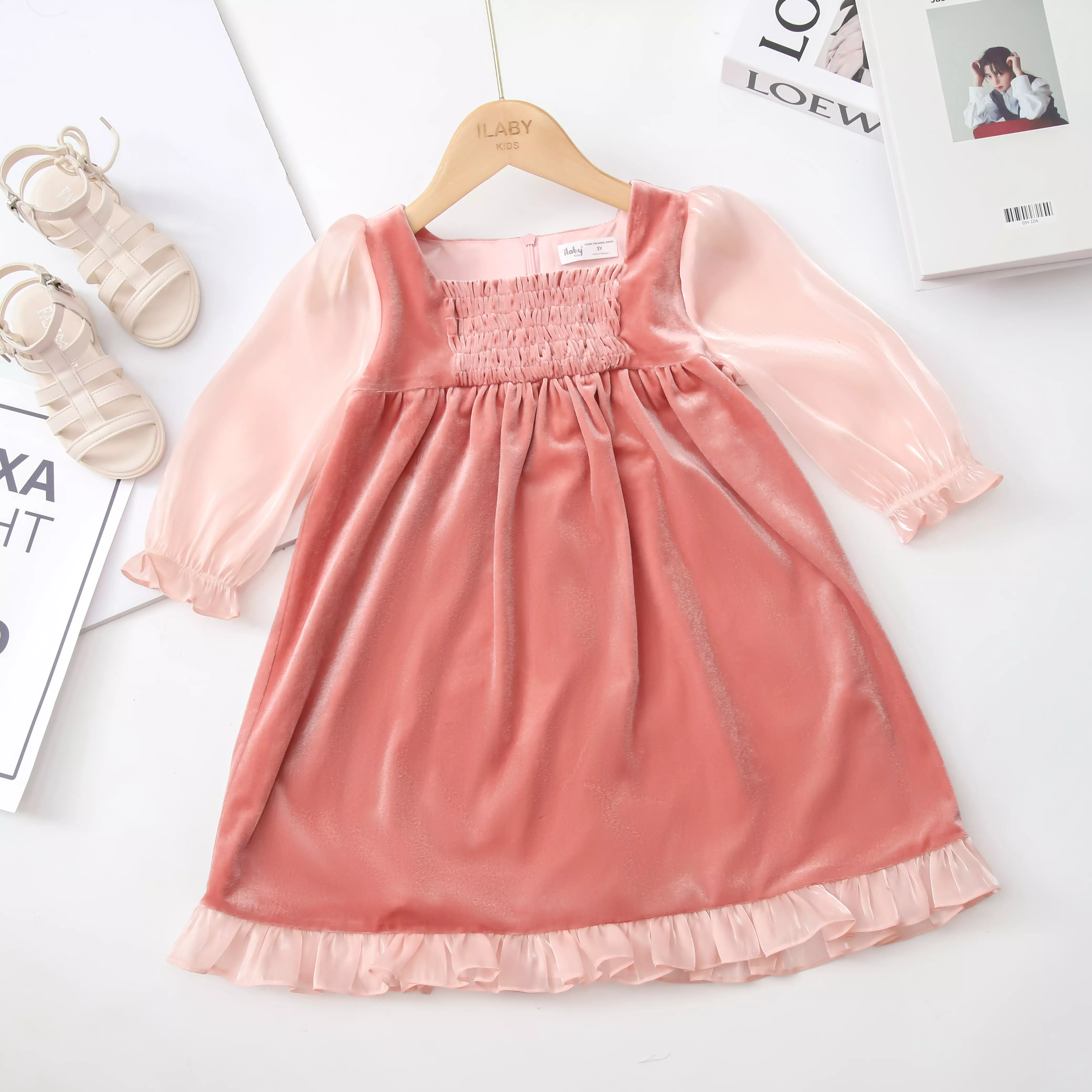 Váy nhung phối tơ_thumbnail_0