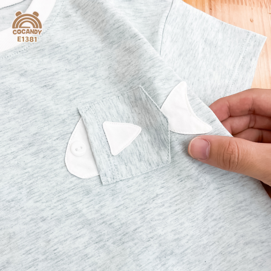 Áo cộc cotton XANH họa tiết túi cá_thumbnail_5