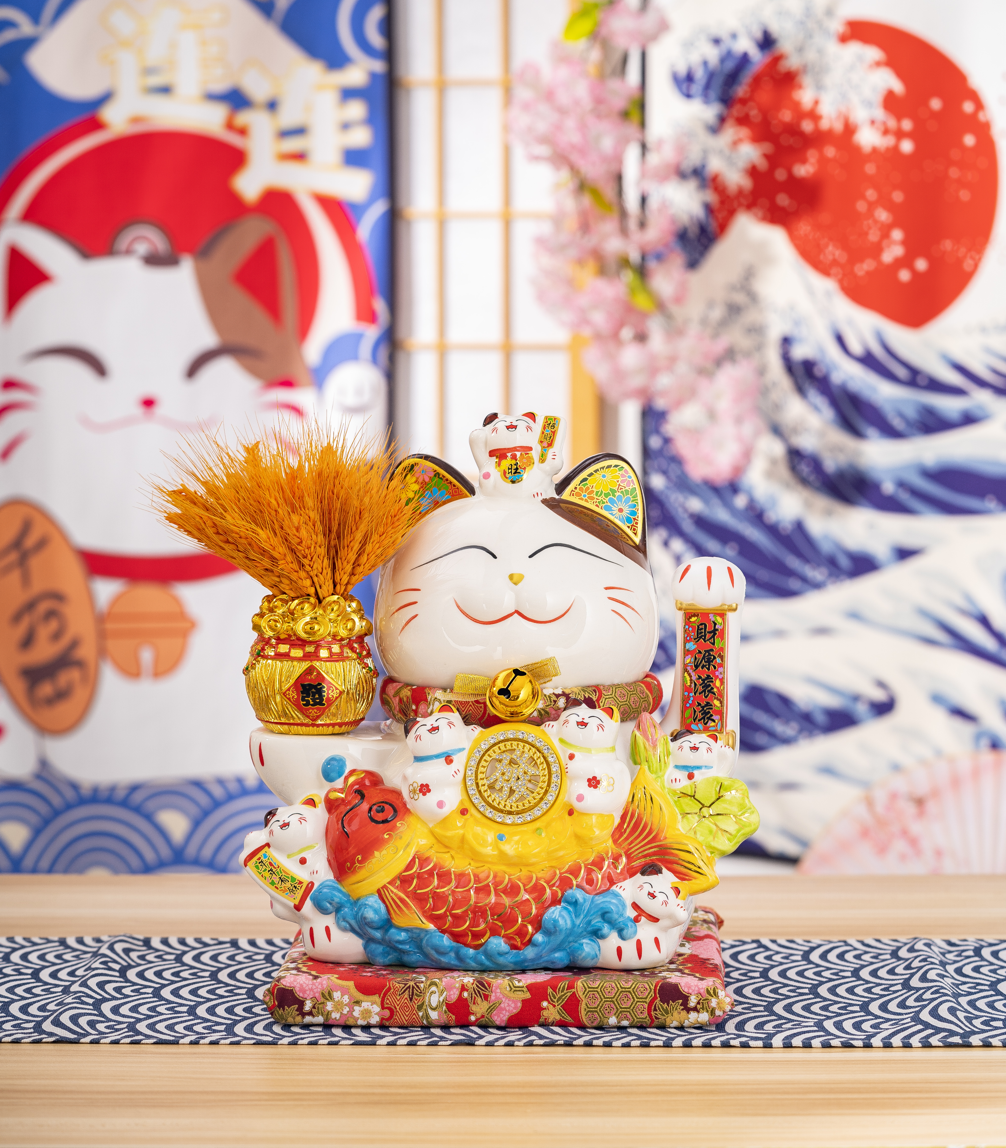 Mèo Thần Tài Vẫy Tay - Lý Ngư