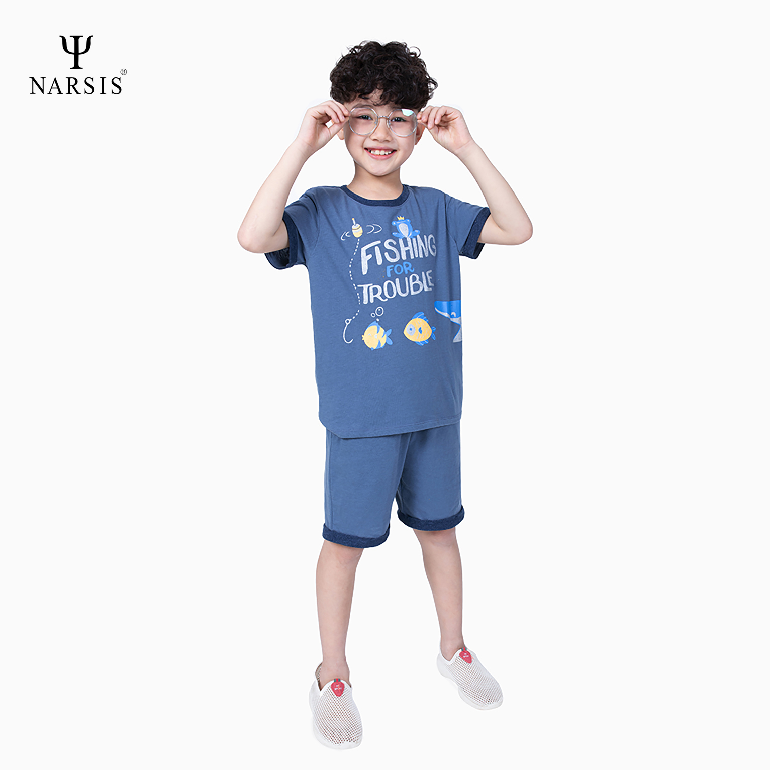 BỘ HÈ BÉ TRAI KE1025 NARSIS CHẤT LIỆU THOÁNG MÁT, DỄ CHỊU, THOẢI MÁI CẢ NGÀY, DỄ VẬN ĐỘNG_thumbnail_3