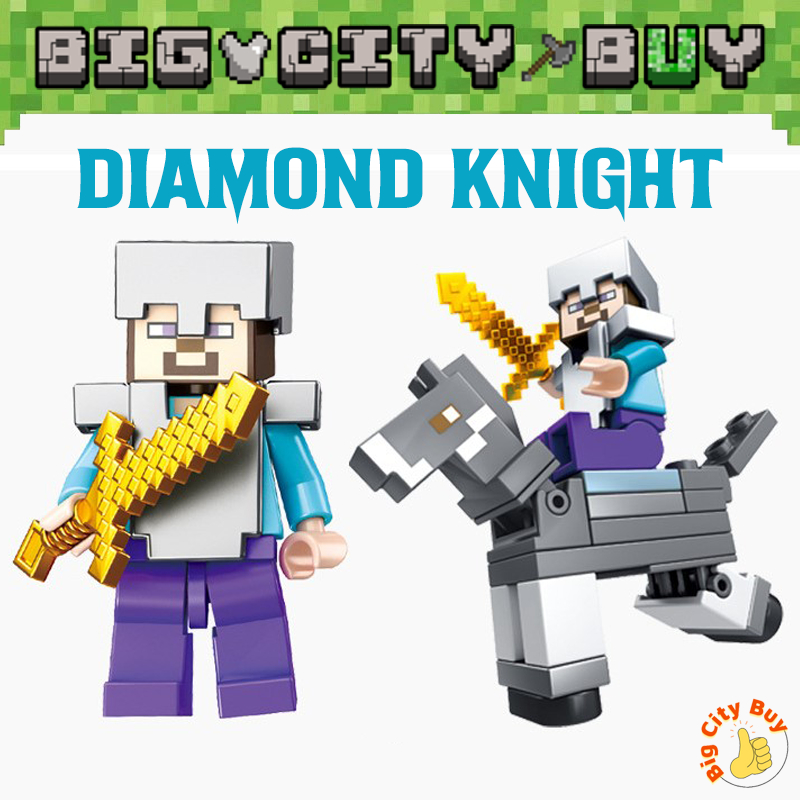 Set 8 Nhân Vật Hiệp Sĩ Ngựa MineCraft Siêu Đỉnh, Cực Hay Cùng Viên Nam Châm MineCraft, MineCraft Nam Châm_thumbnail_0