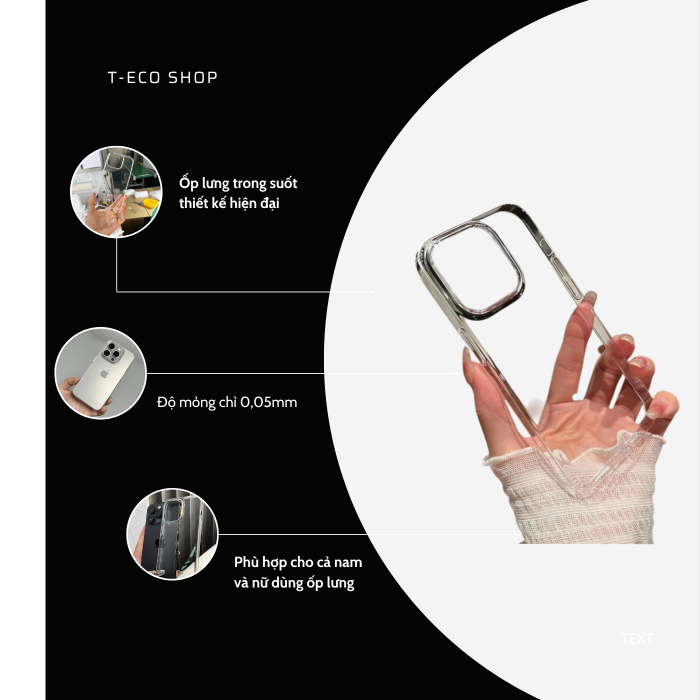 T-ECO SHOP | Ốp Lưng ip 17 Trong Suốt Siêu Mỏng – Khoe Màu Máy, Chống Sốc, Bảo Vệ Camera_thumbnail_4