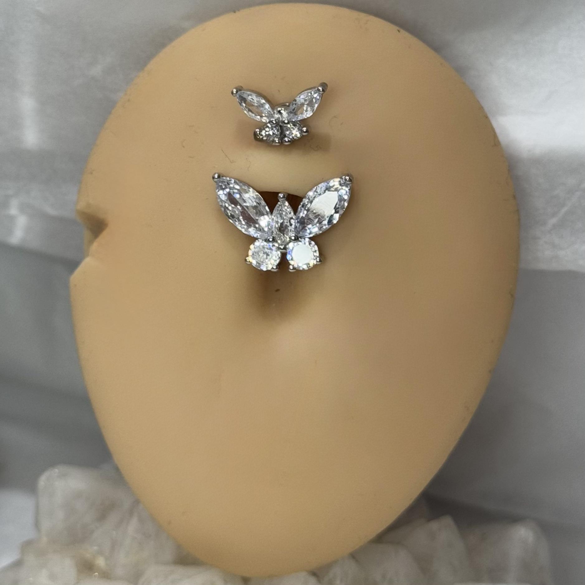 rốn bạc xi bạch kim hai đầu bướm bốn cánh full đá to sáng_thumbnail_3