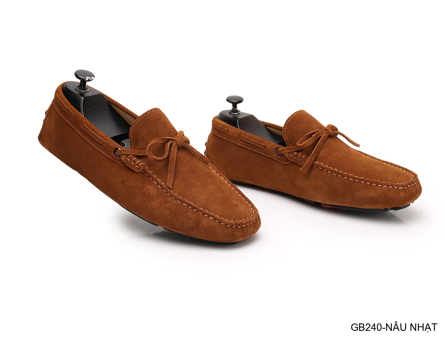 GB240 - Giày lười nam da heo kiểu Anh, đế bệt êm chân, phối nơ bướm thanh lịch_thumbnail_19