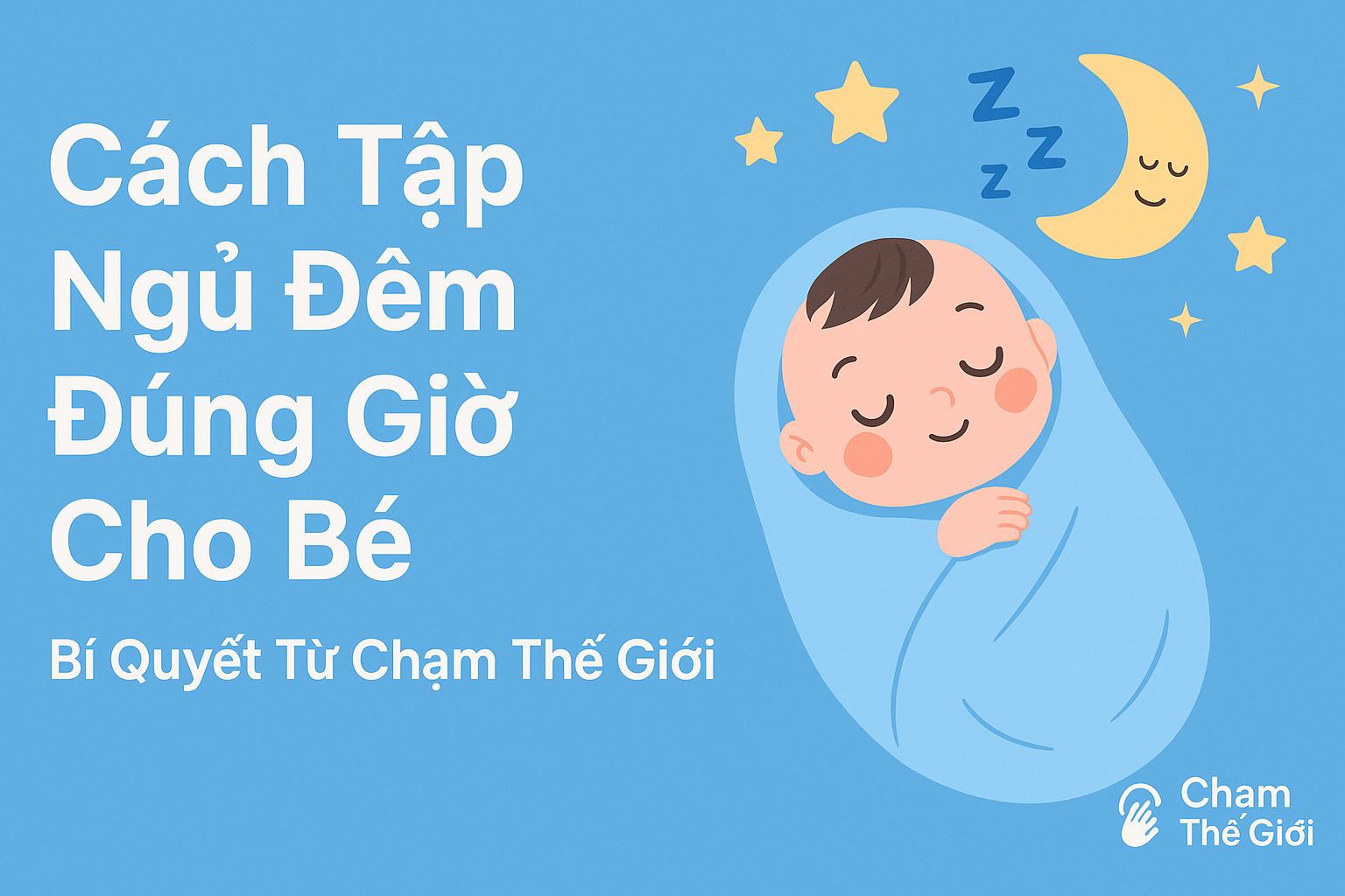 Tập thói quen ngủ đêm tự nhiên cho bé