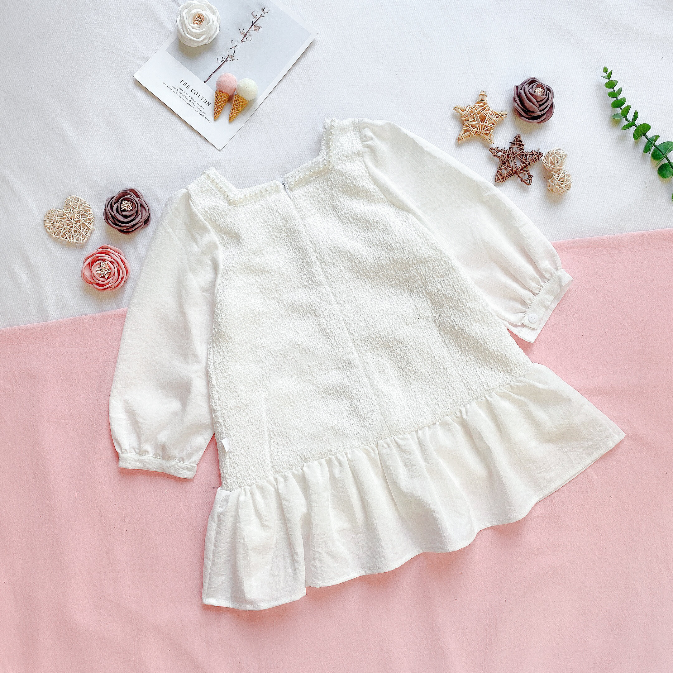 Váy đuôi cá dạ tweed phối ngọc_thumbnail_4