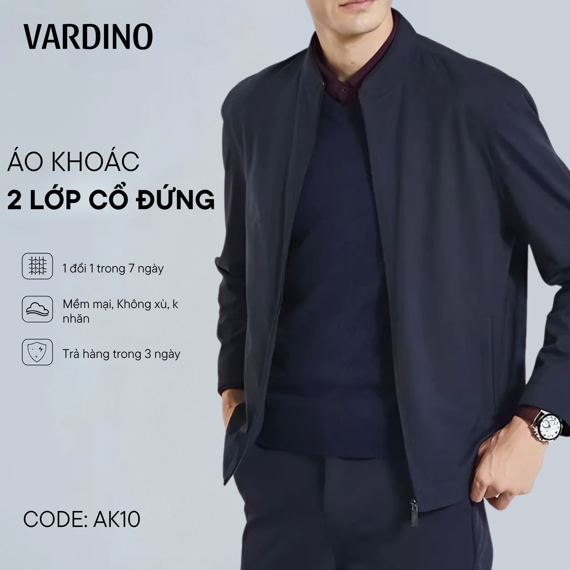 Áo khoác nam công sở Vardino AK10