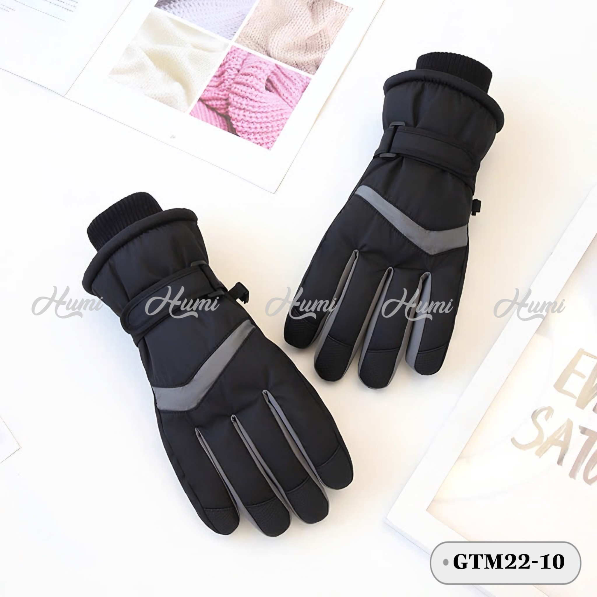 GĂNG TAY ĐI TUYẾT (GTM22-10 Đen)