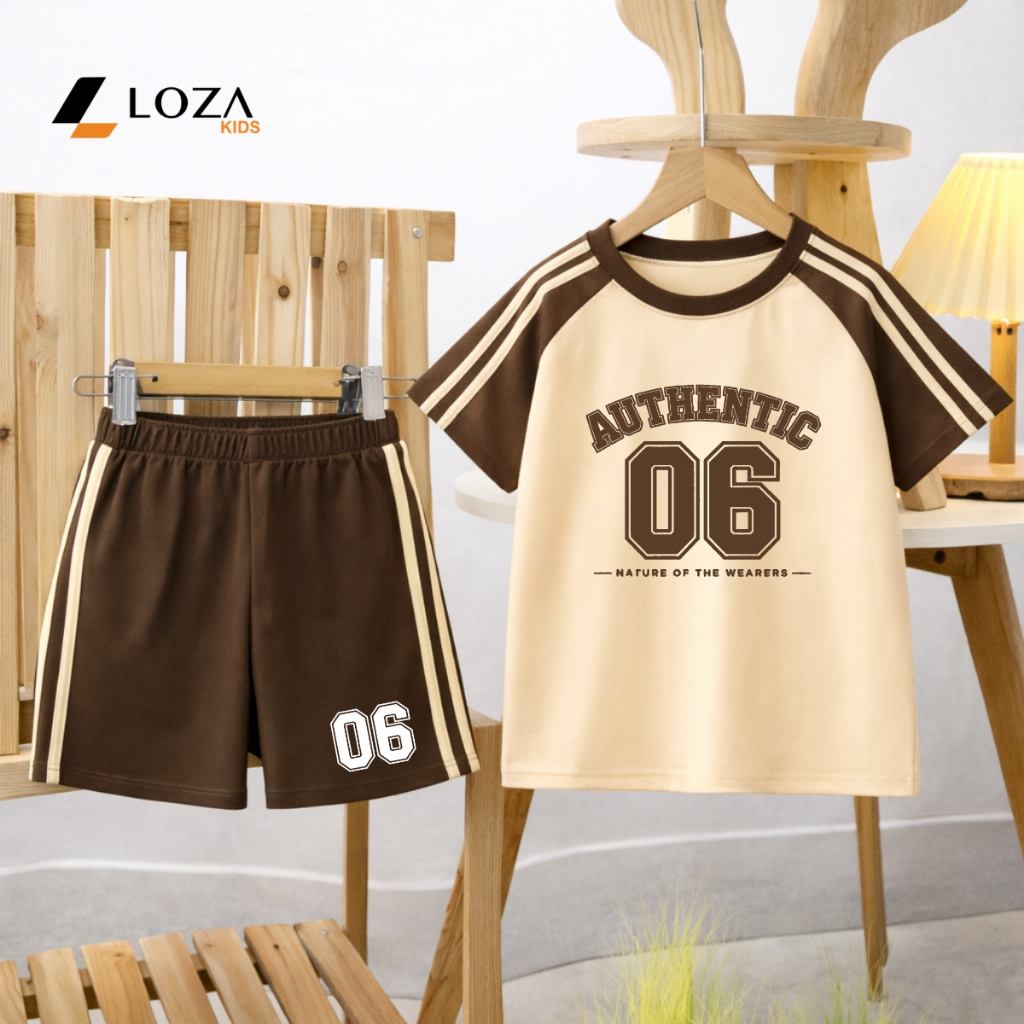 Set bộ bé trai phối viền hình số 6 AUTHENTIC - Loza Kids BF587_thumbnail_4