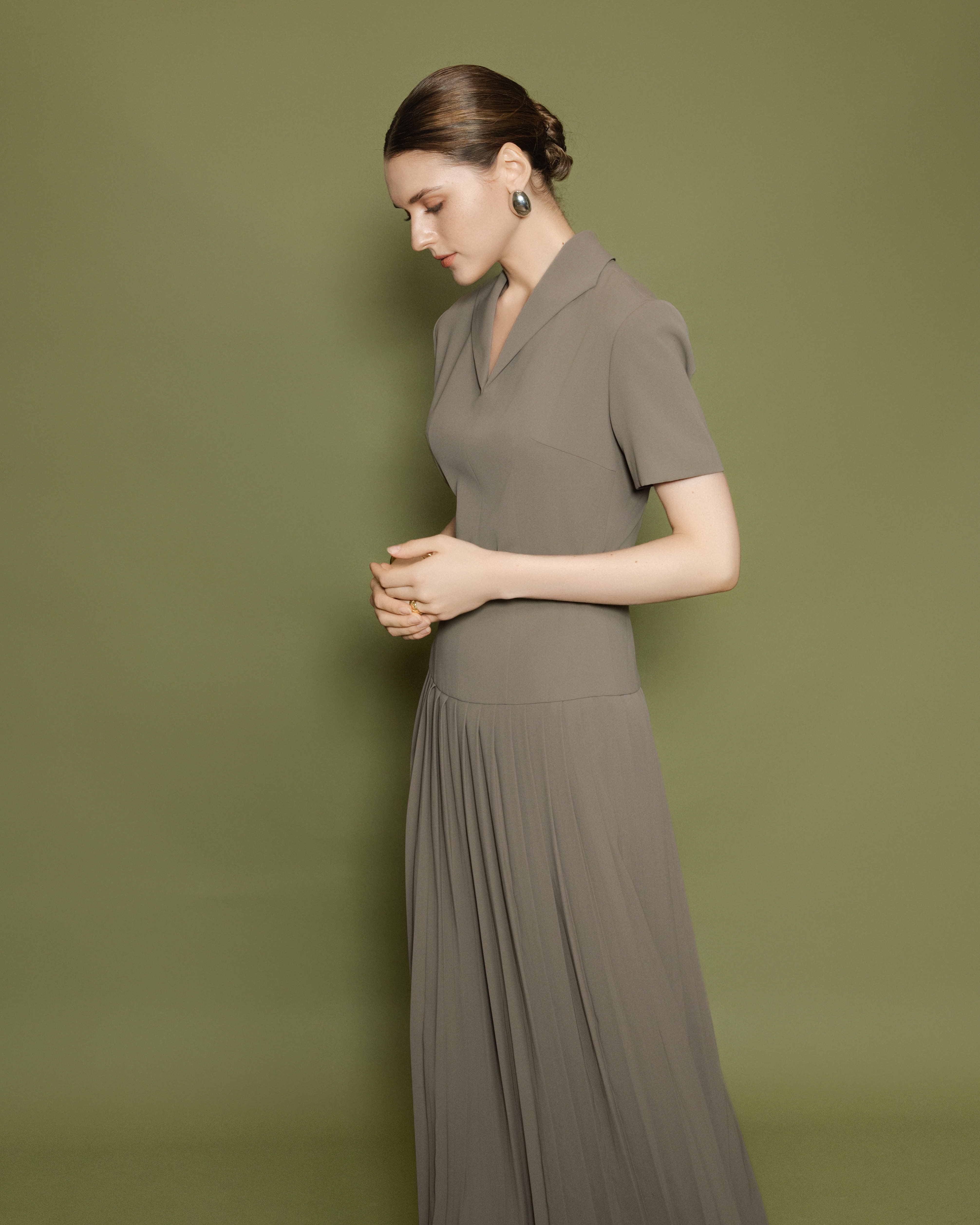 CELESTE DRESS - Taupe_thumbnail_1