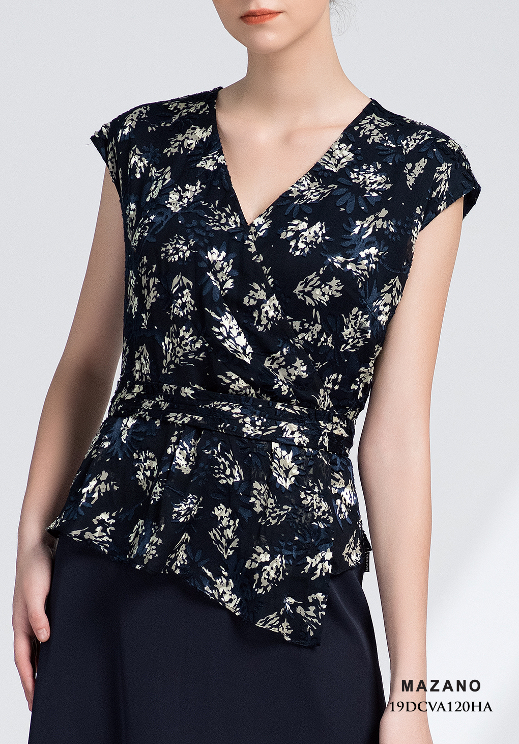 Đầm xanh than phối họa tiết pepllum_thumbnail_4