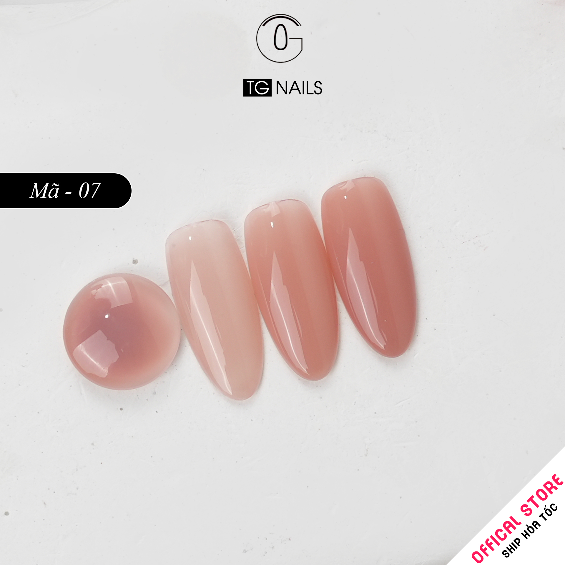 Sơn gel thạch đục TG cọ tròn chai hồng 15ml_thumbnail_13