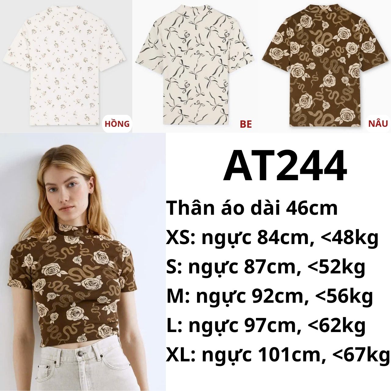 AT244 - Áo thun GJ-crop