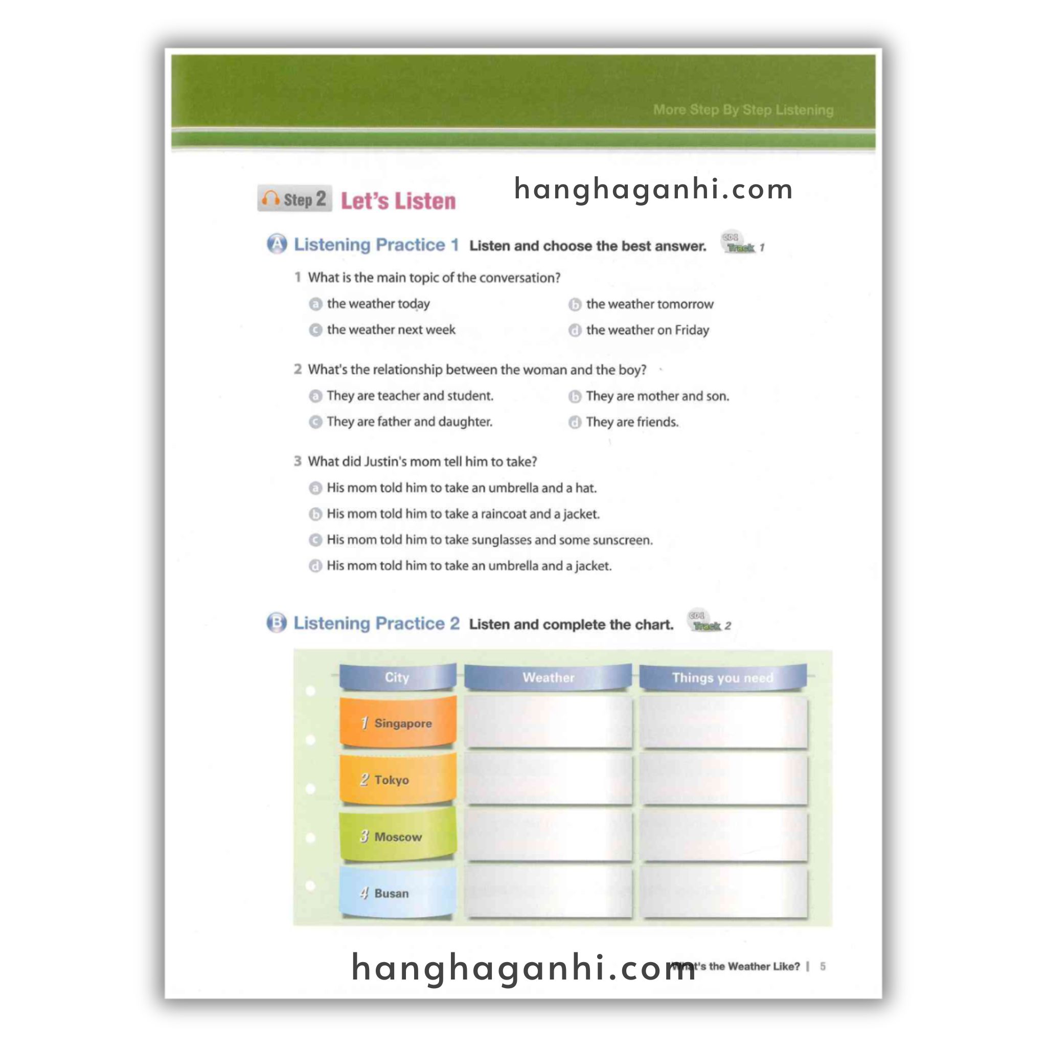 More Step By Step Listening Level 1,2,3  Bộ 3 cuốn kèm File nghe_thumbnail_24