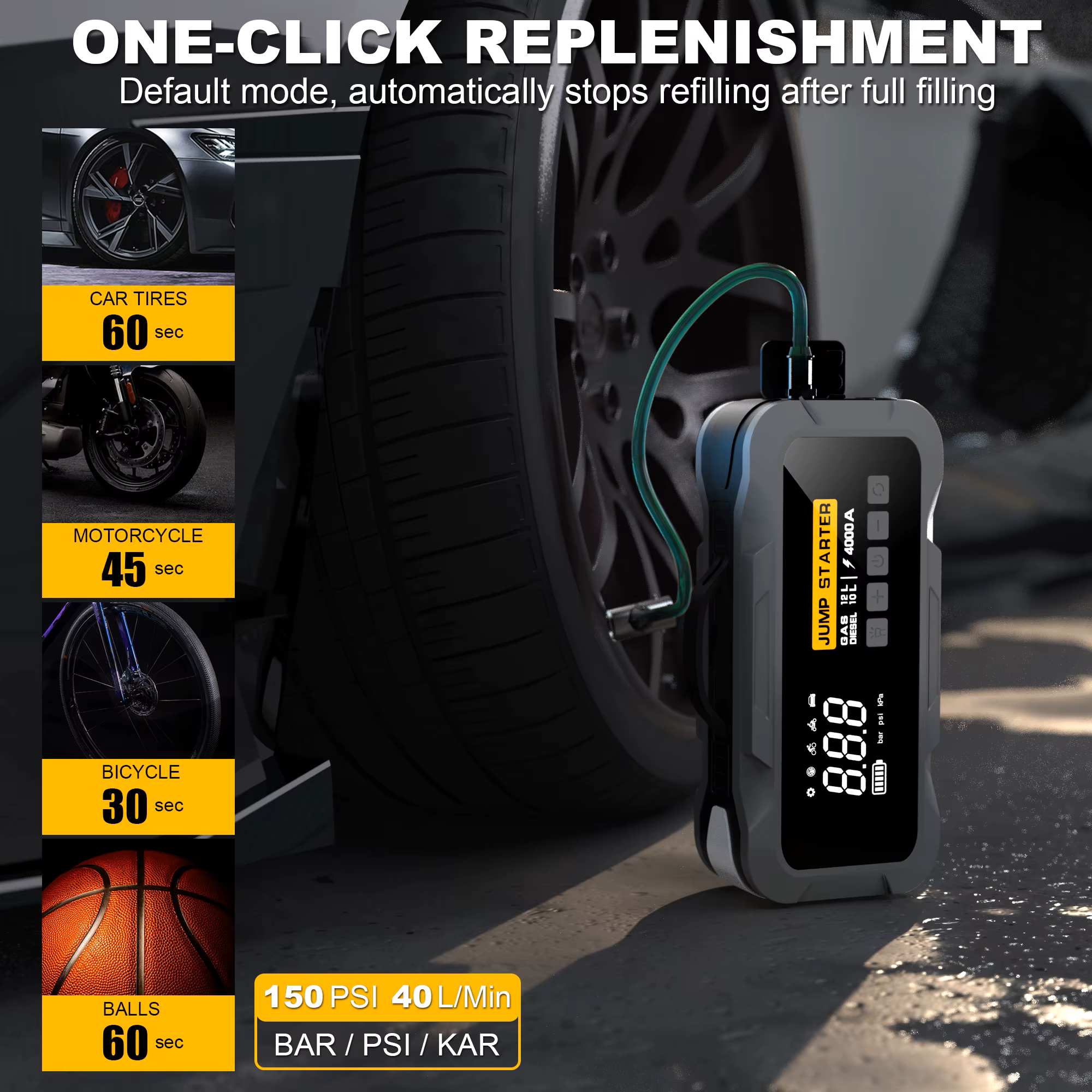 VTech V12 - Cứu Hộ Ô Tô Đa Năng 4 Trong 1 (4000A Jump Starter & 160PSI Air Compressor)_thumbnail_7