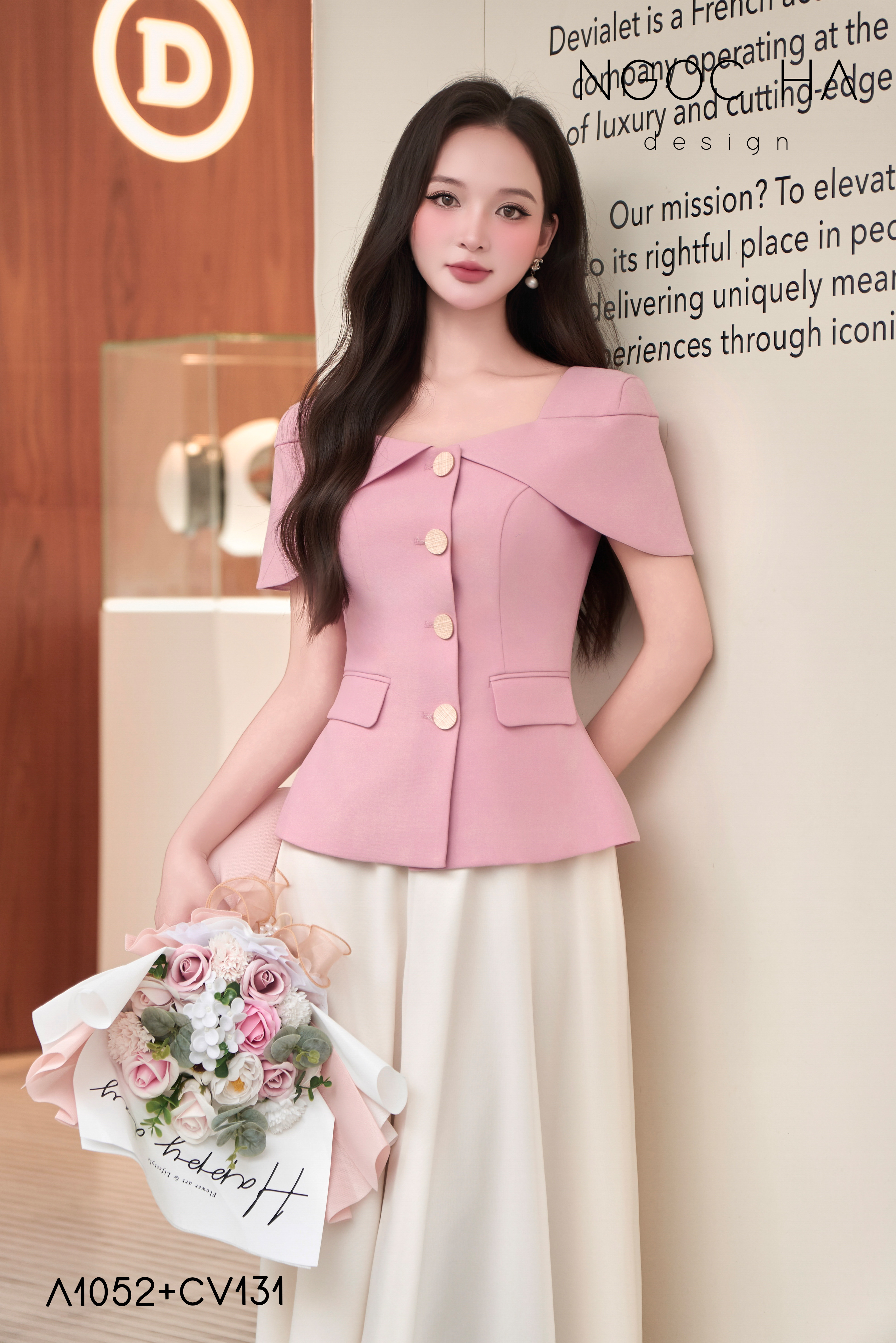 Venus Skirt_ Chân Váy Xòe Màu Kem CV131_thumbnail_4