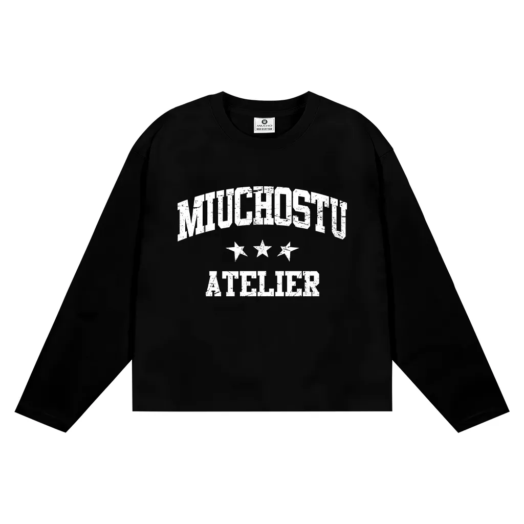 Áo thun boxy tay dài local brand Miucho Club vải cotton thoáng mát cổ tròn in mix 2676_thumbnail_10