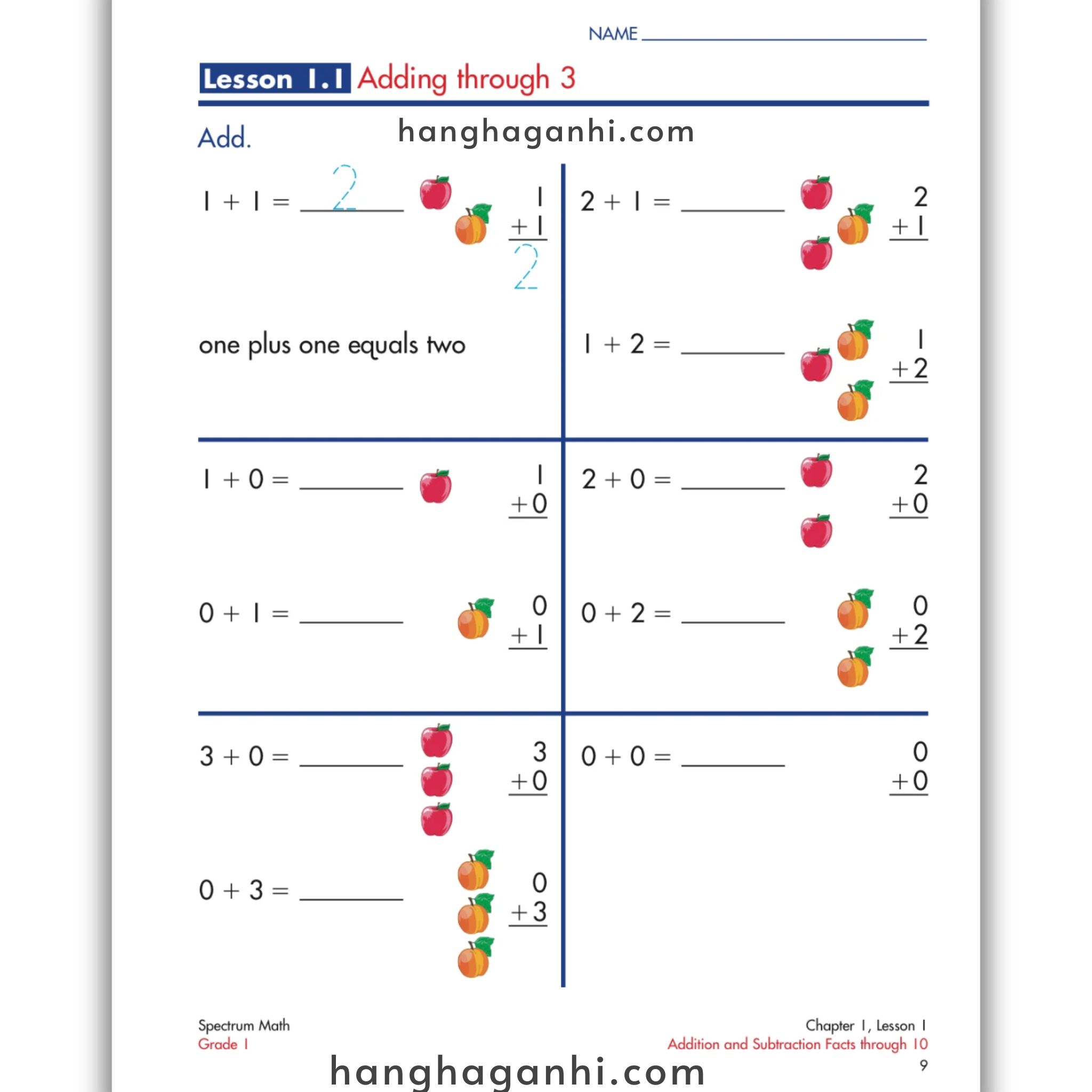 Spectrum Math Workbook Grade 1- Sách Toán Tiếng Anh cho bé lớp 1_thumbnail_12