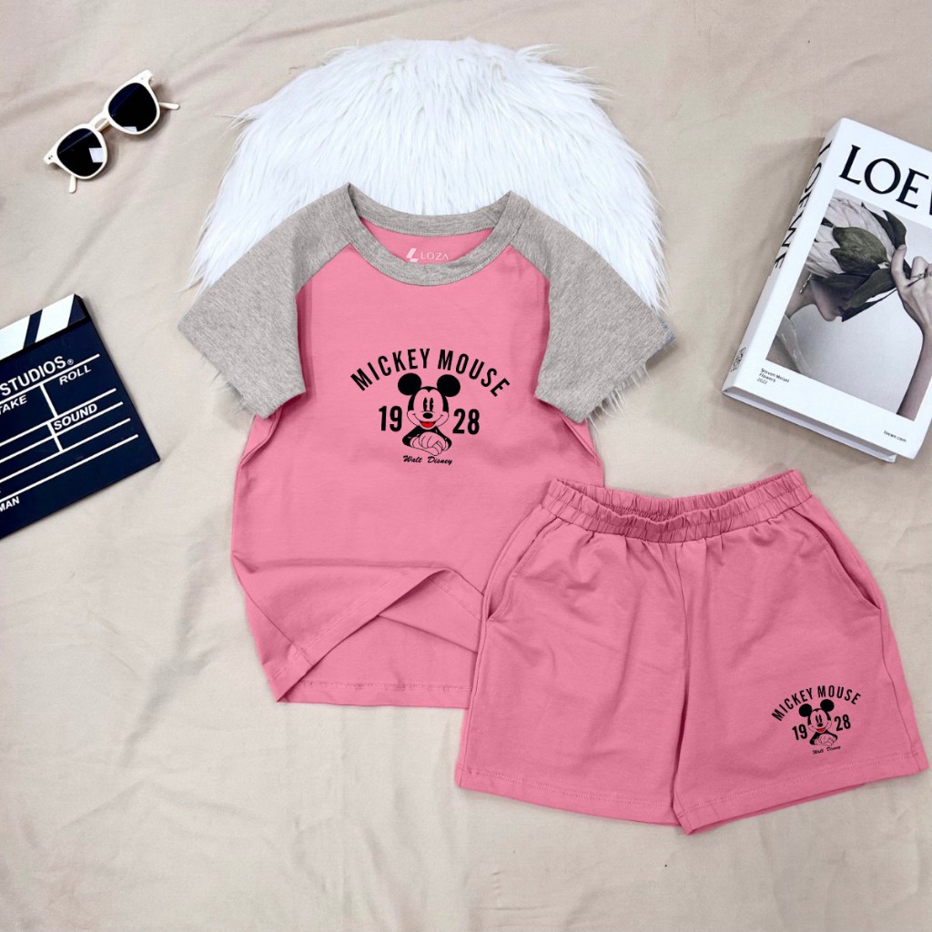 Set bộ bé gái in hình 